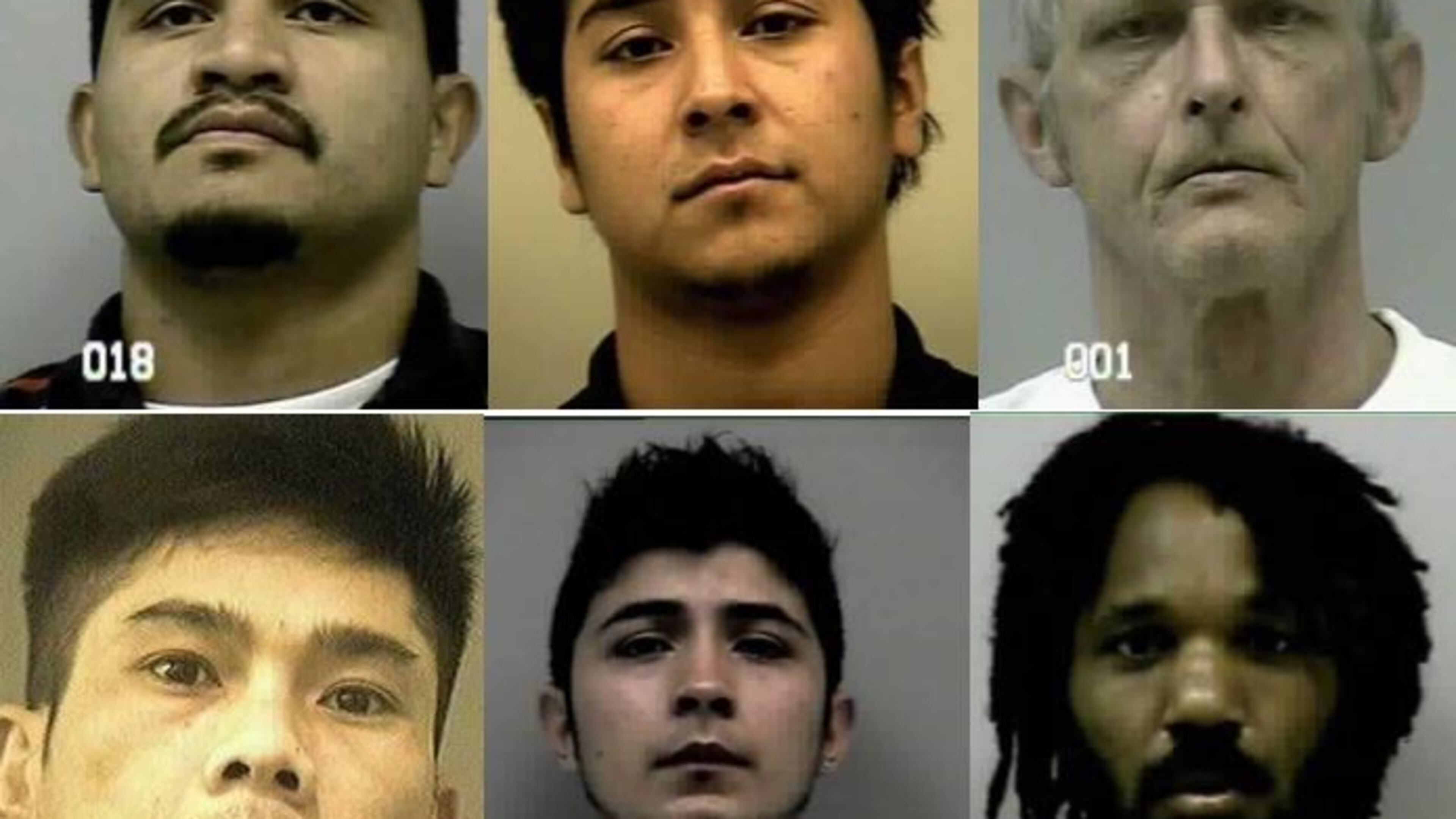 These six men are included on the Gwinnett County Sheriff's Office's "most wanted" list released May 25, 2016.