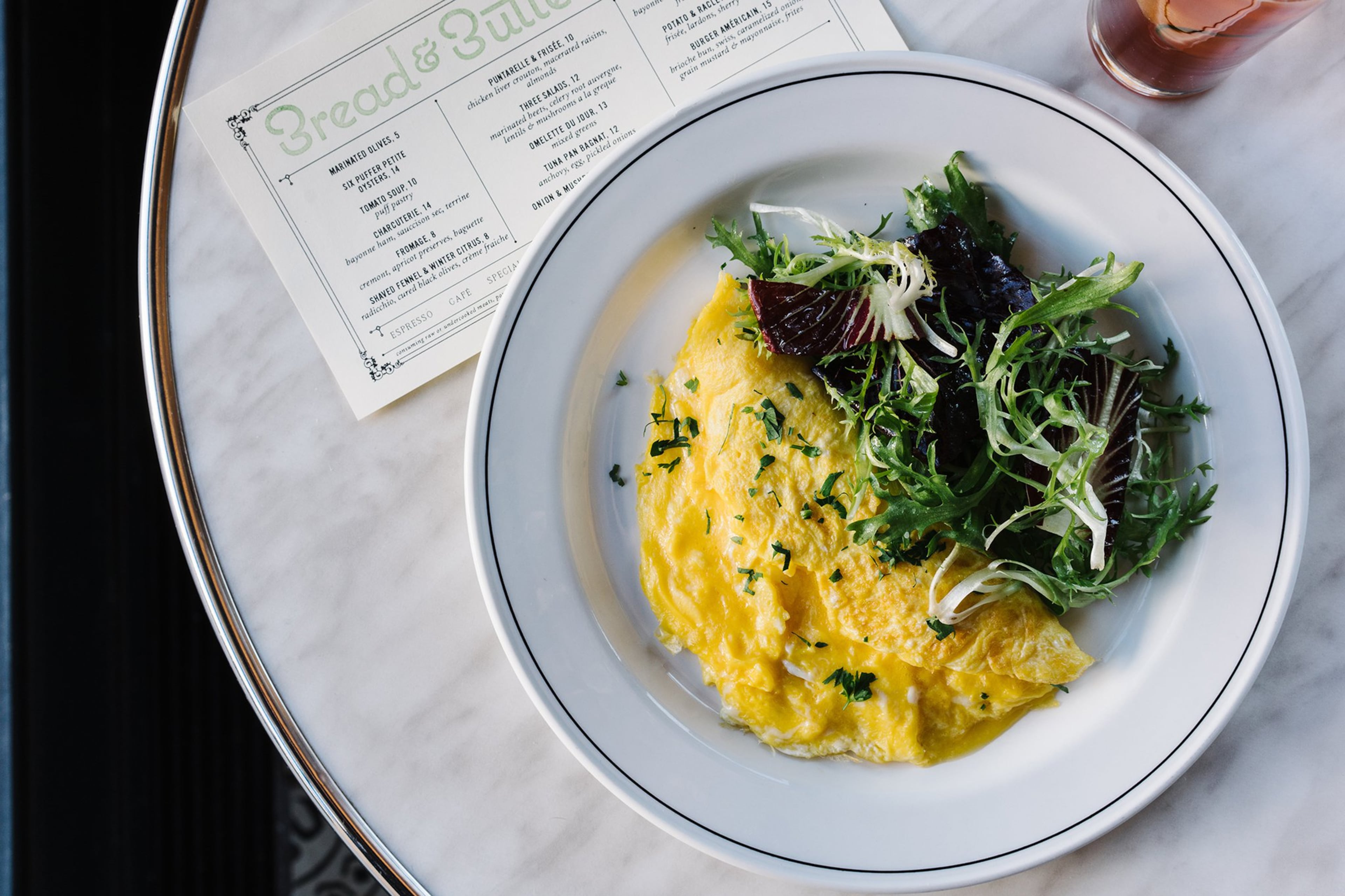 Brunch at Inman Park’s Bread & Butterfly includes menu items like the omelette du jour.