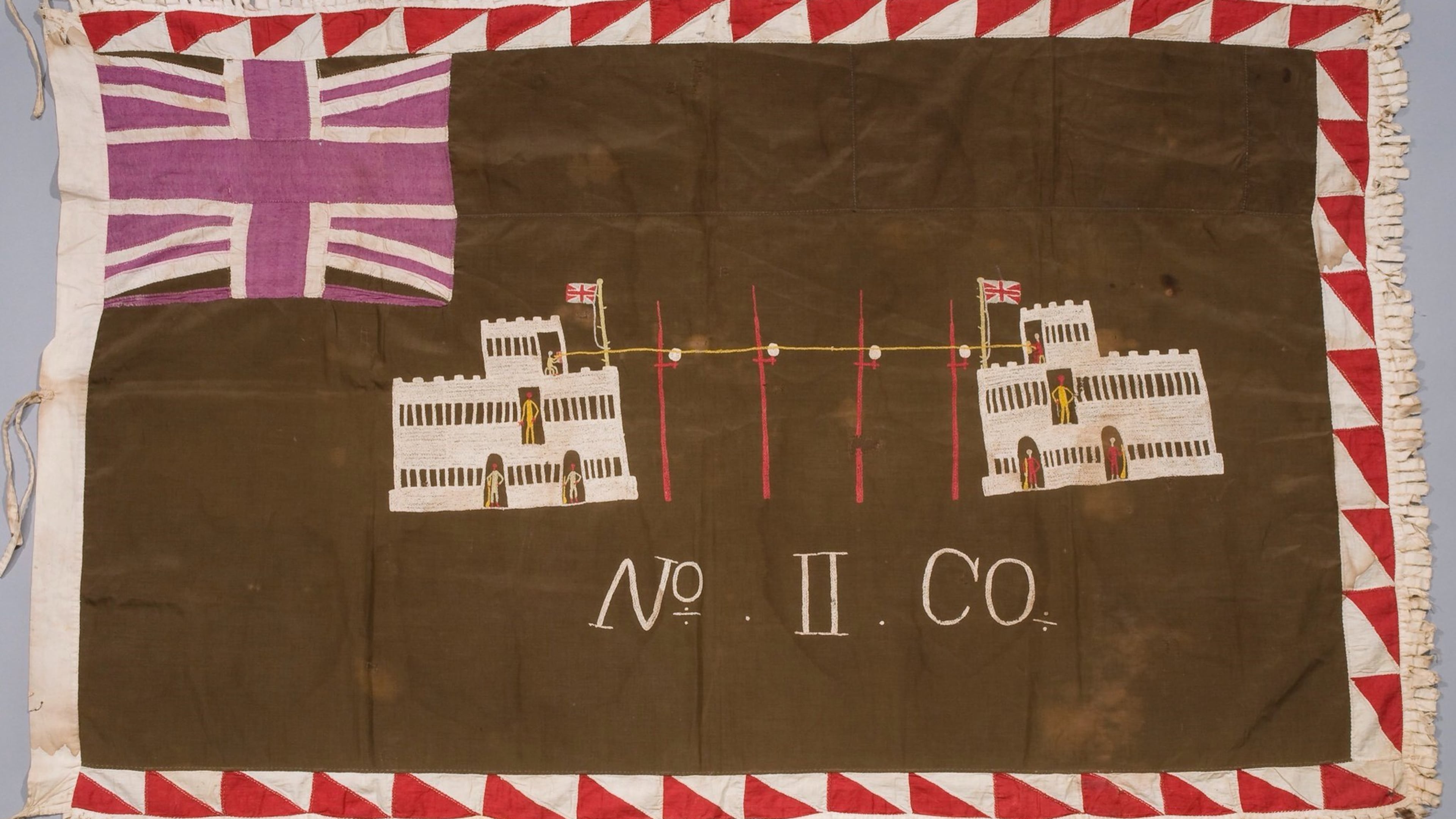 Asafo flag, circa 1895, by a Fante artist from Ghana is part of the High Museum’s permanent collection of African art. PHOTO CREDIT: Michael McKelvey.