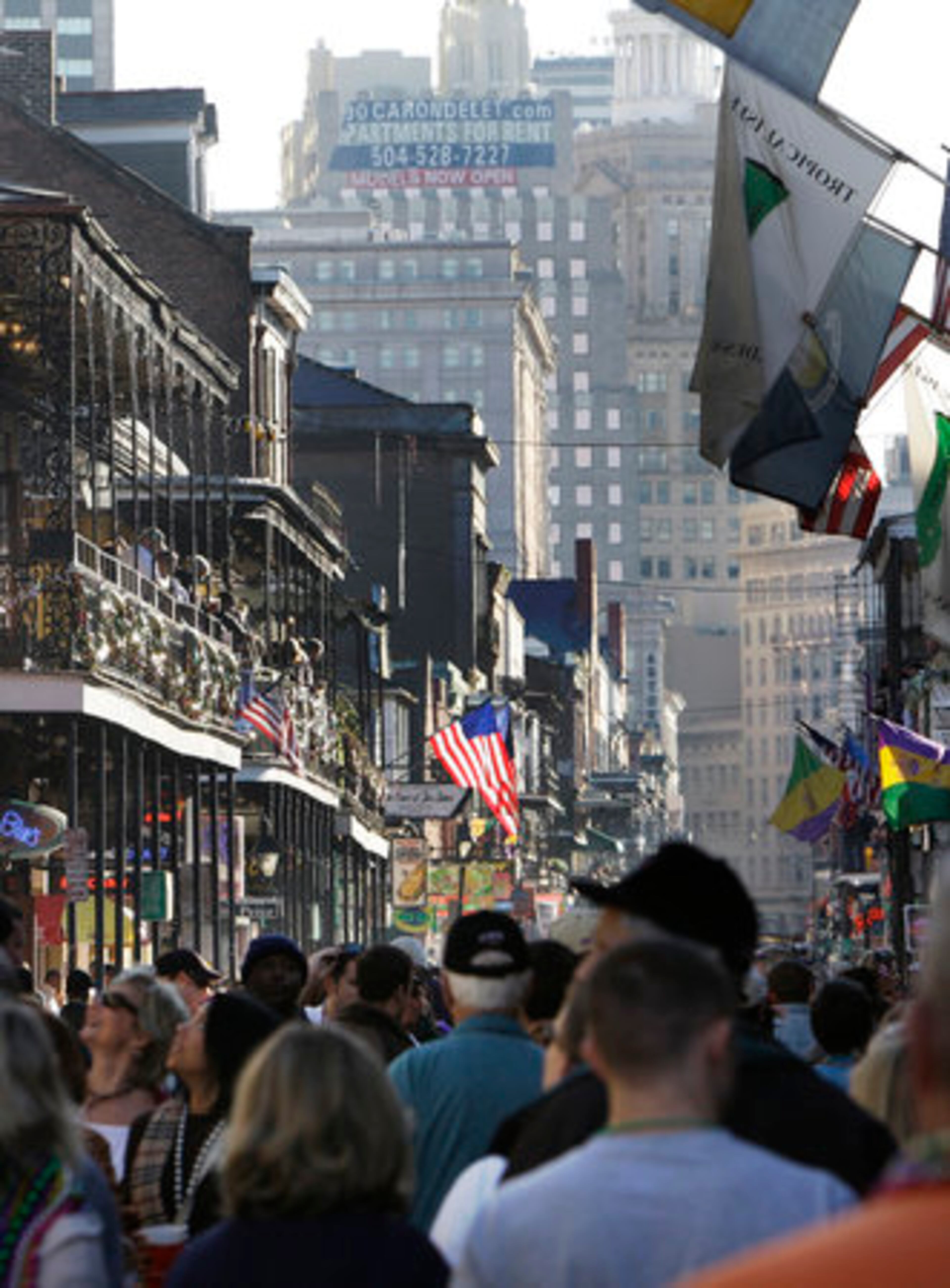 NEW ORLEANS' nightlife seems to center around Bourbon Street in the French Quarter, of New Orleans. The French Quarter, but the 100-square-block historic district is home to some of the city's best shopping and dining too.