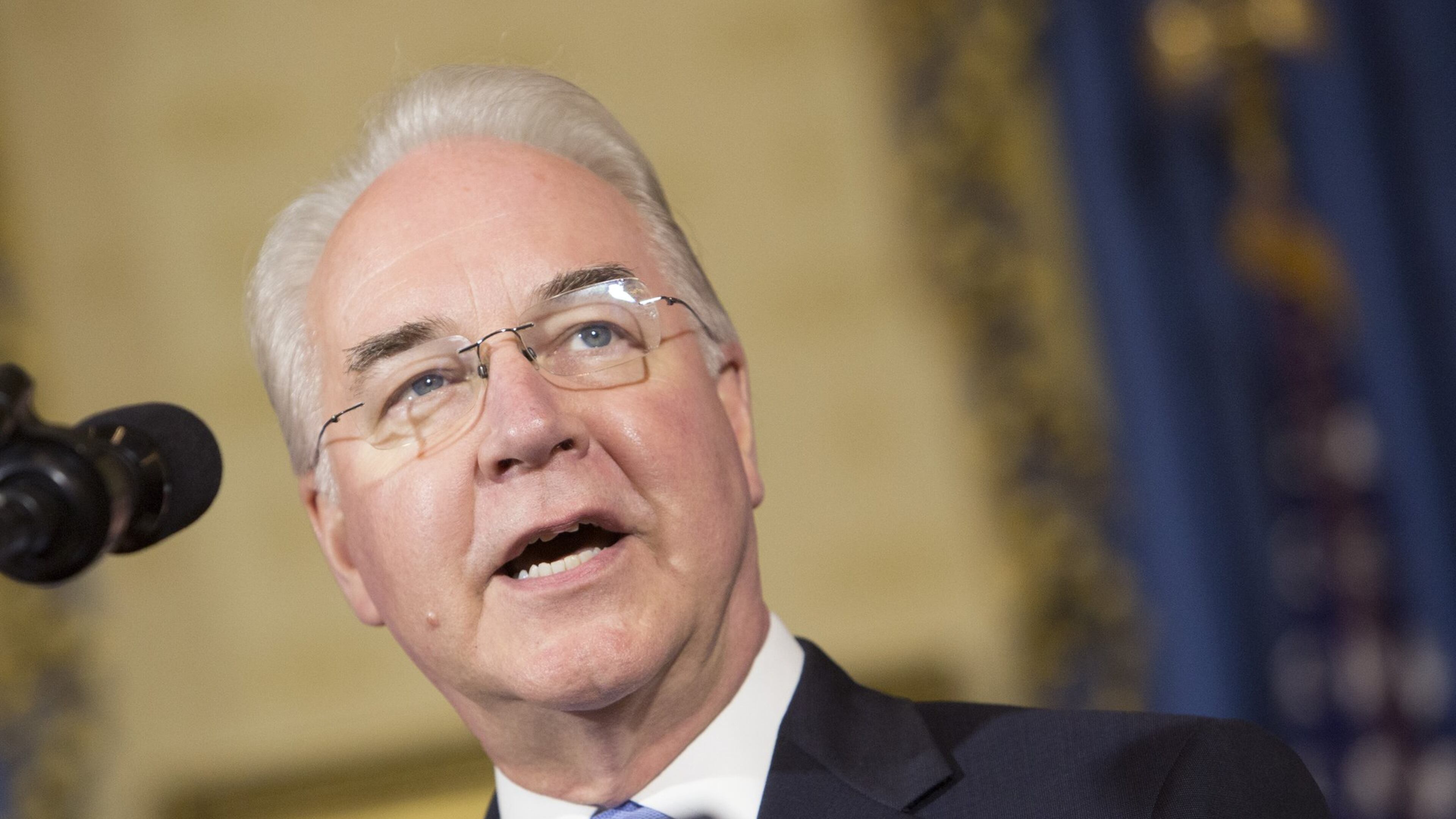 The U.S. Department of Health and Human Services has dramatically reduced funding for Obamacare enrollment aid under Secretary Tom Price of Georgia. (Photo by Chris Kleponis/Getty Images)