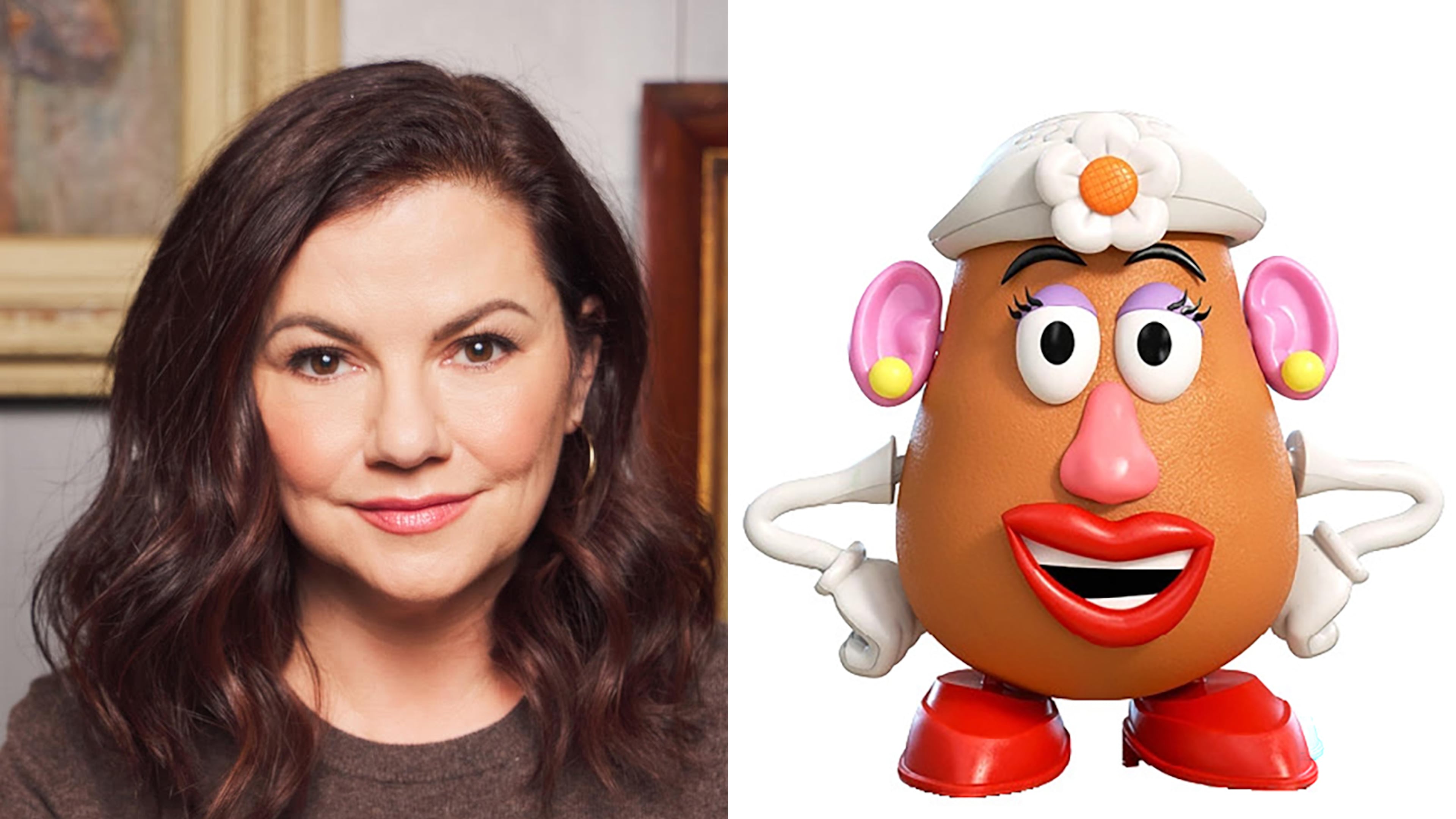 Former Atlantan and a co-founder of Whole World Theatre, Anna Vocini, is the voice of Mrs. Potato Head in "Toy Story 5," which premieres this week. Estelle Harris, who voiced the character in the first four installments of the franchise, died in 2022. (Courtesy of Anna Vocini, Disney)