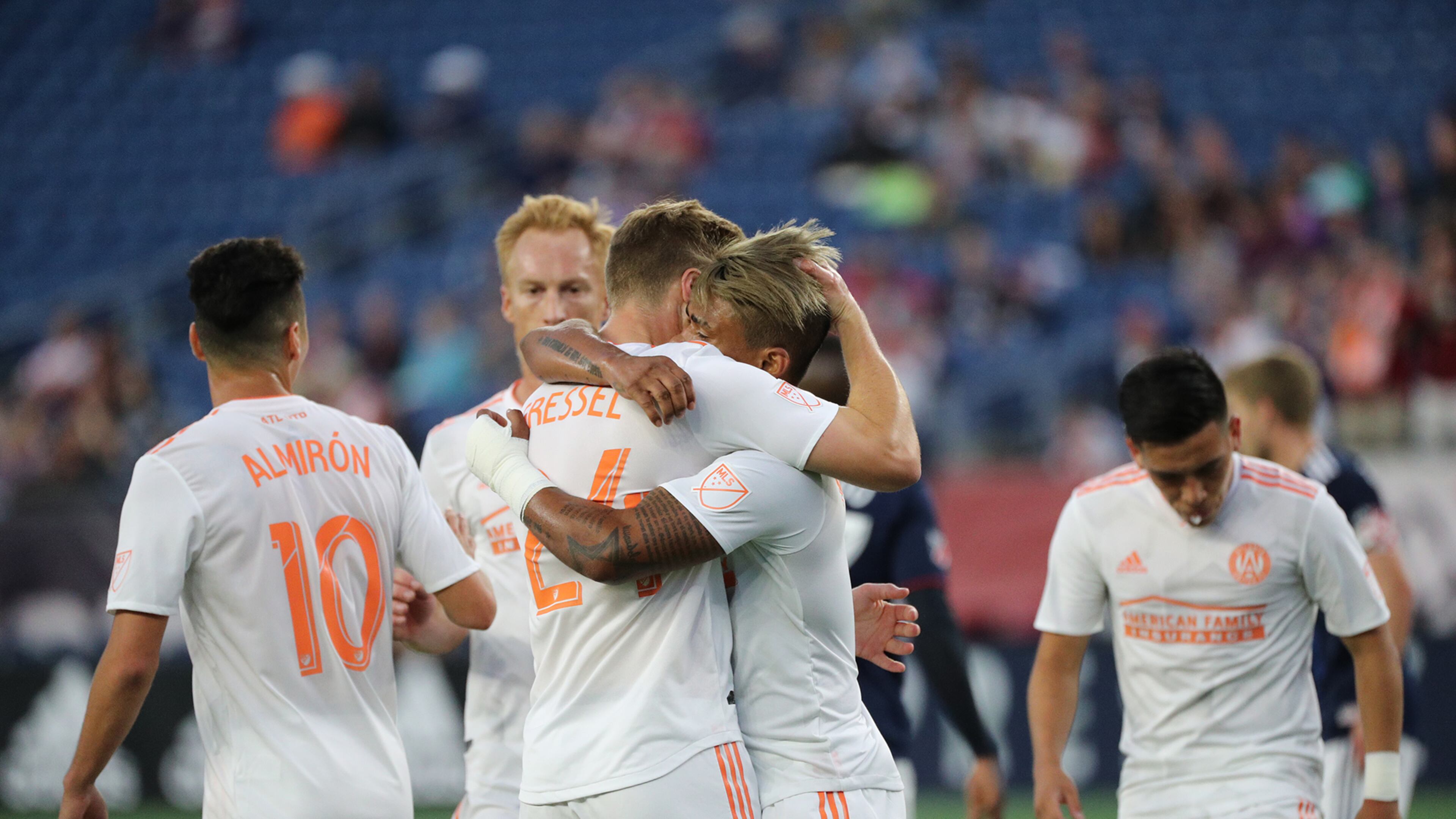 Atlanta United and New England played to a 1-1 draw on Wednesday at Gillette Stadium. (Atlanta United)