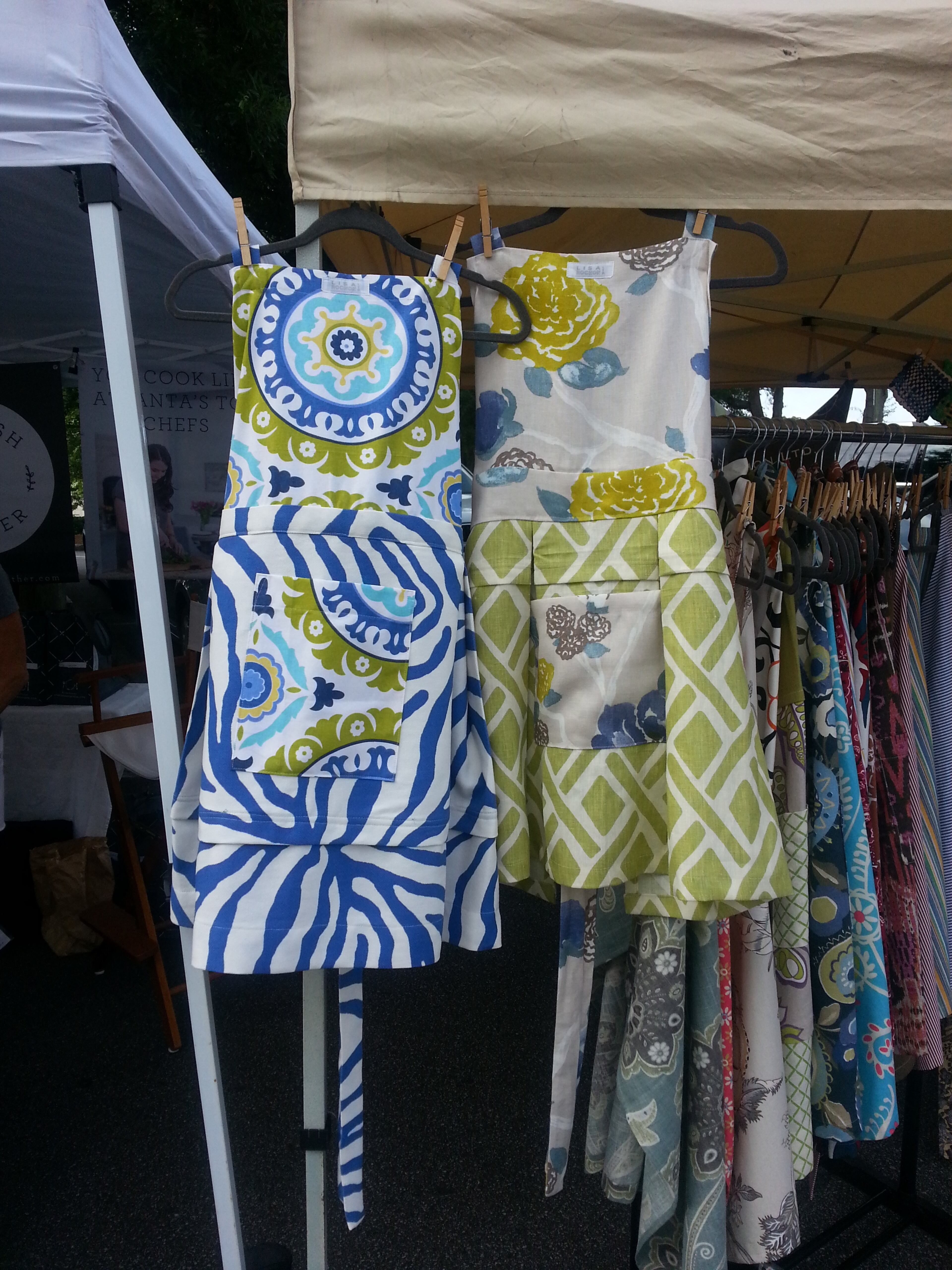 Handmade aprons from Lisa Rochon