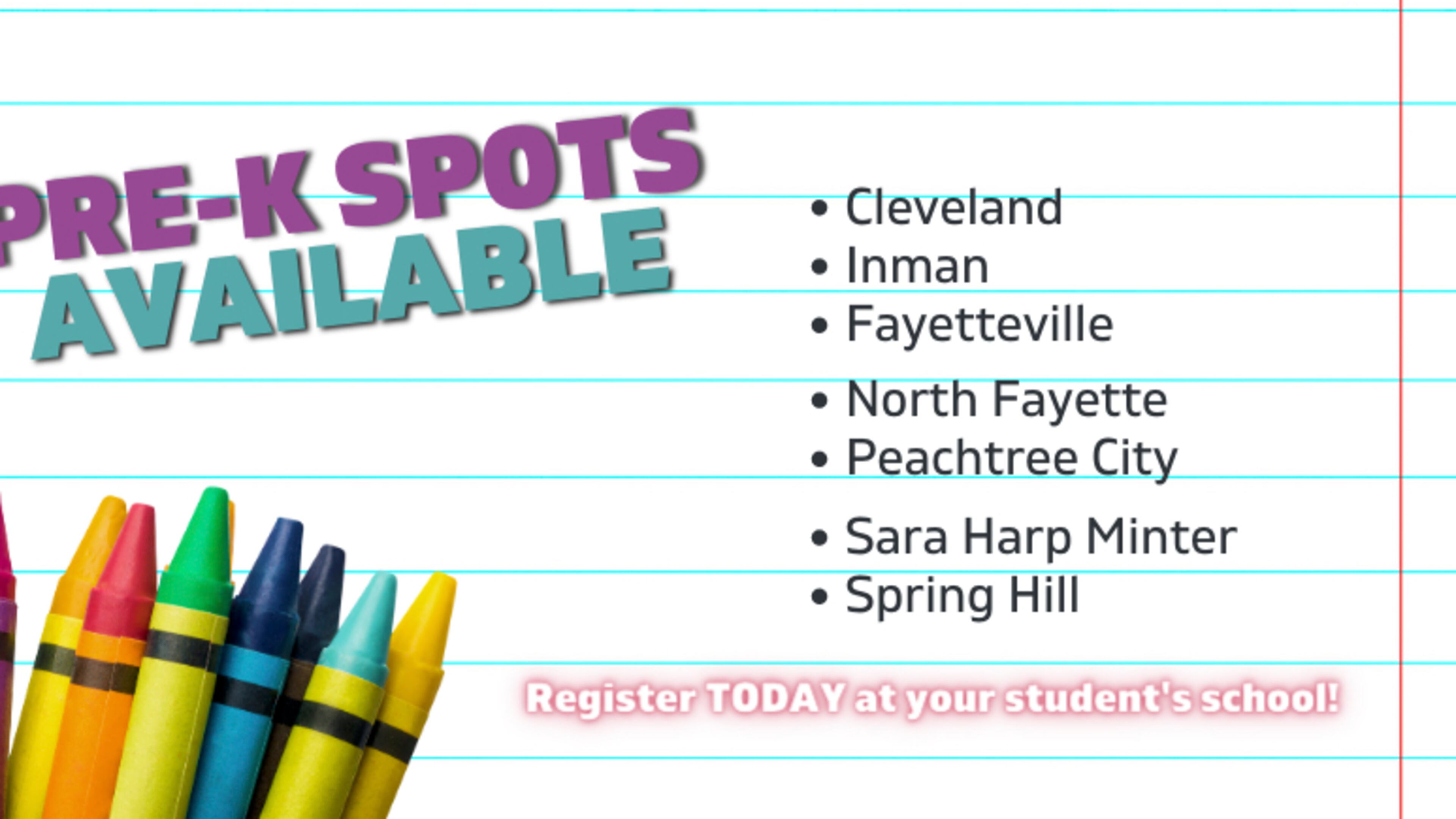 Parents interested in enrolling their 4-year-olds for pre-k must register directly with the appropriate school. Courtesy FCBOE