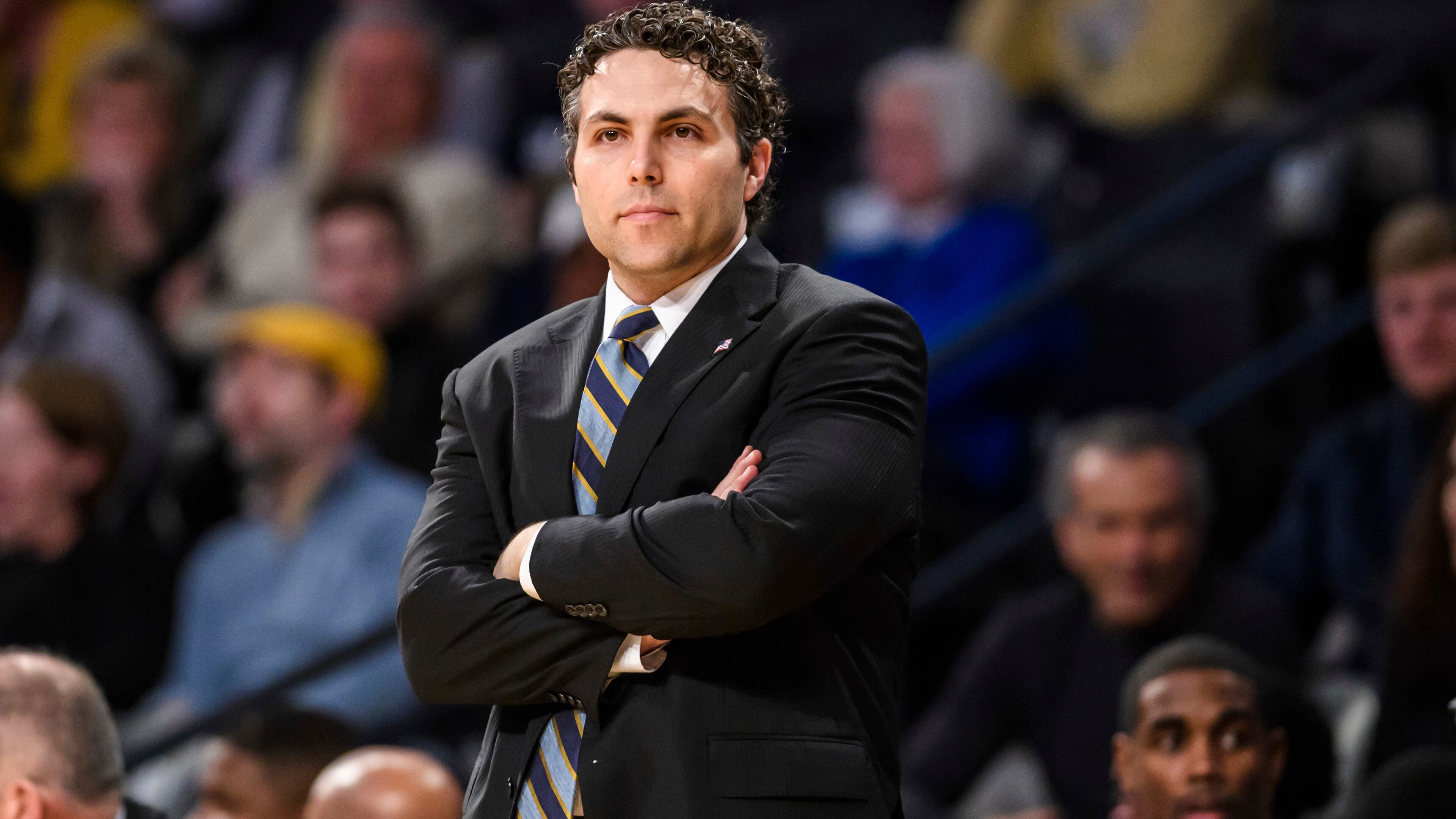 Georgia Tech coach Josh Pastner watches his team against North Carolina State in Atlanta, Thursday, March 1, 2018. (AP Photo/Danny Karnik)