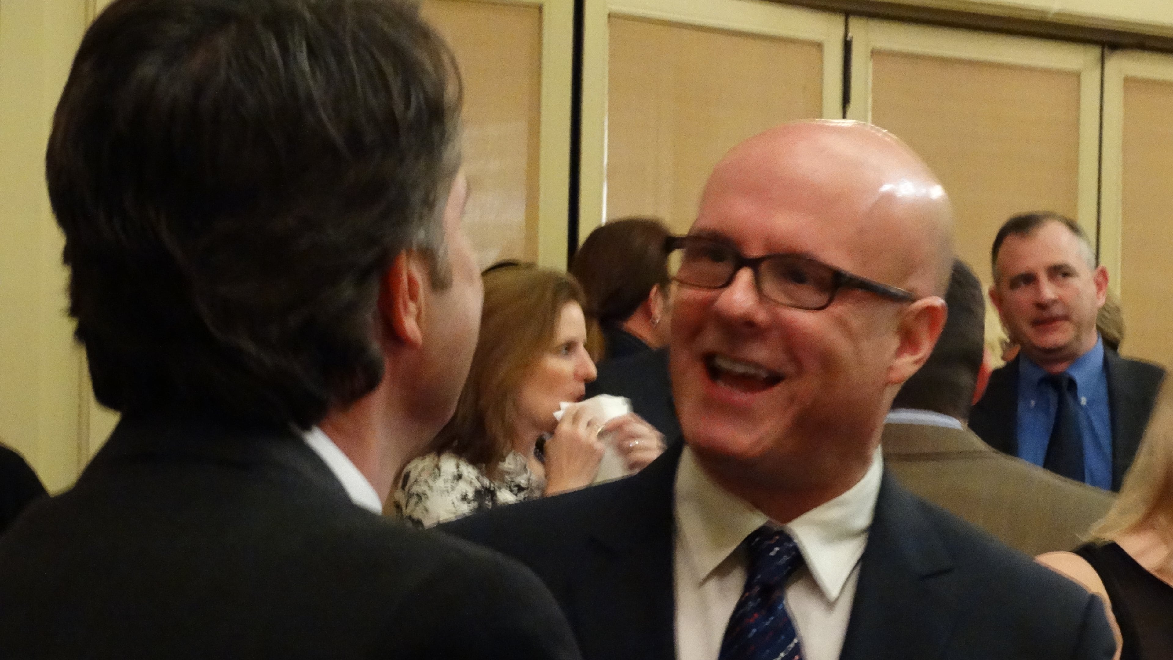 Larry Wachs at Steve Rickman's wedding earlier this year. CREDIT: Rodney Ho/rho@ajc.com