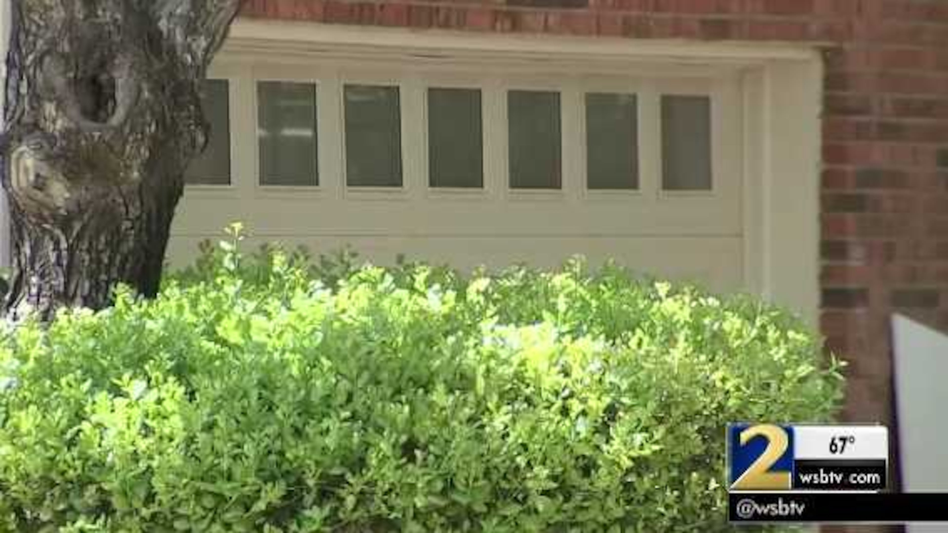 Burglars shot at a man when they broke into his garage, pictured here, early Tuesday morning.