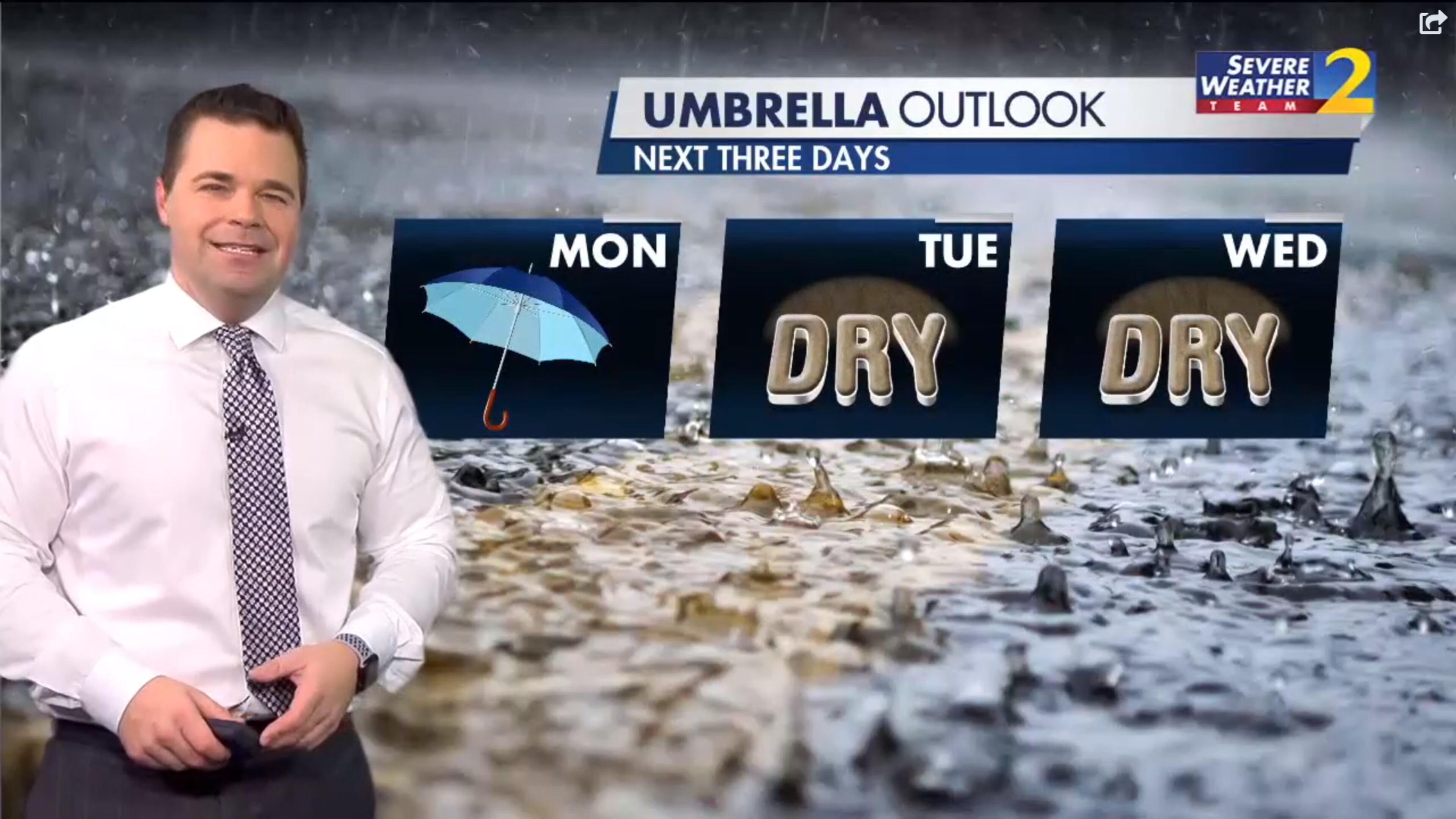 Channel 2 Action News meteorologist Brian Monahan said North Georgia will turn dry once morning showers clear out Monday.