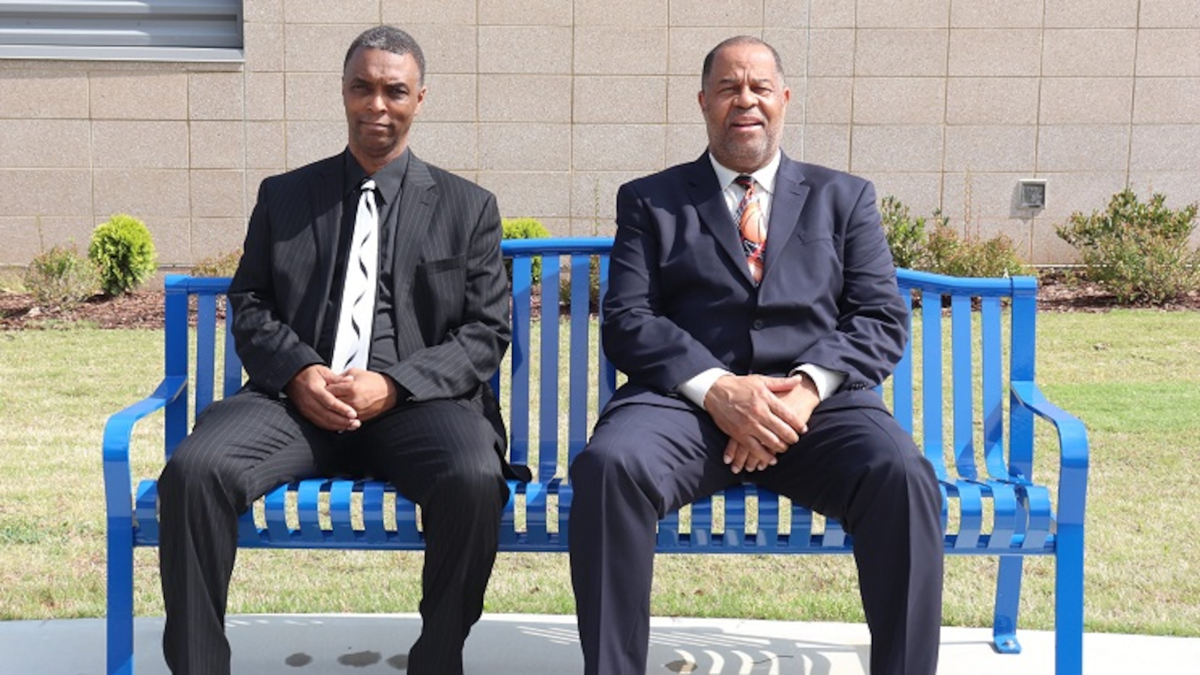 Randy McClure (left) became Campbell's girls coach for the 1990-91 season. James Gwyn became the boys coach in 1995-96.