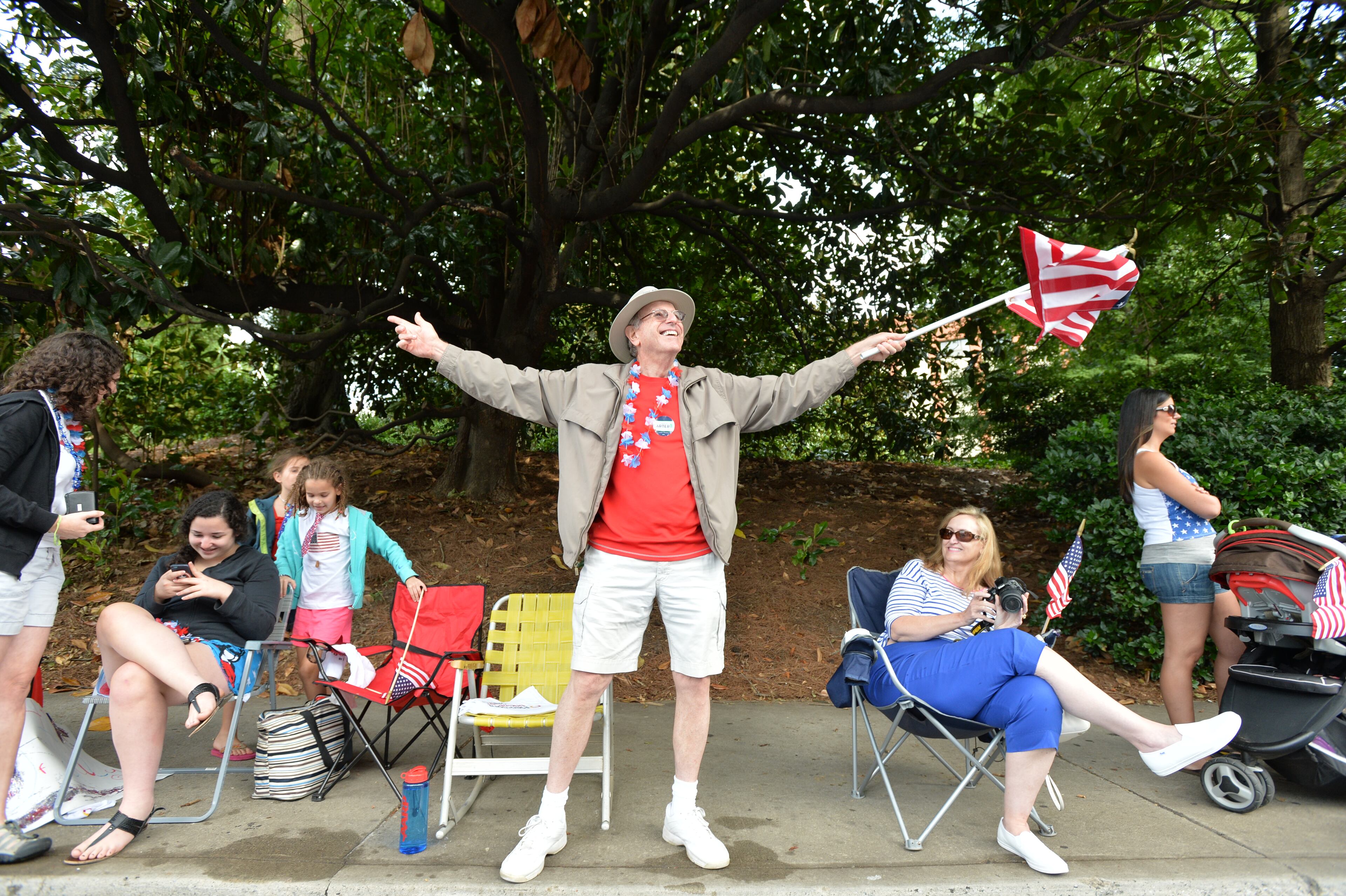 The scene at the AJC Peachtree Road Race on Friday, July 4, 2014.