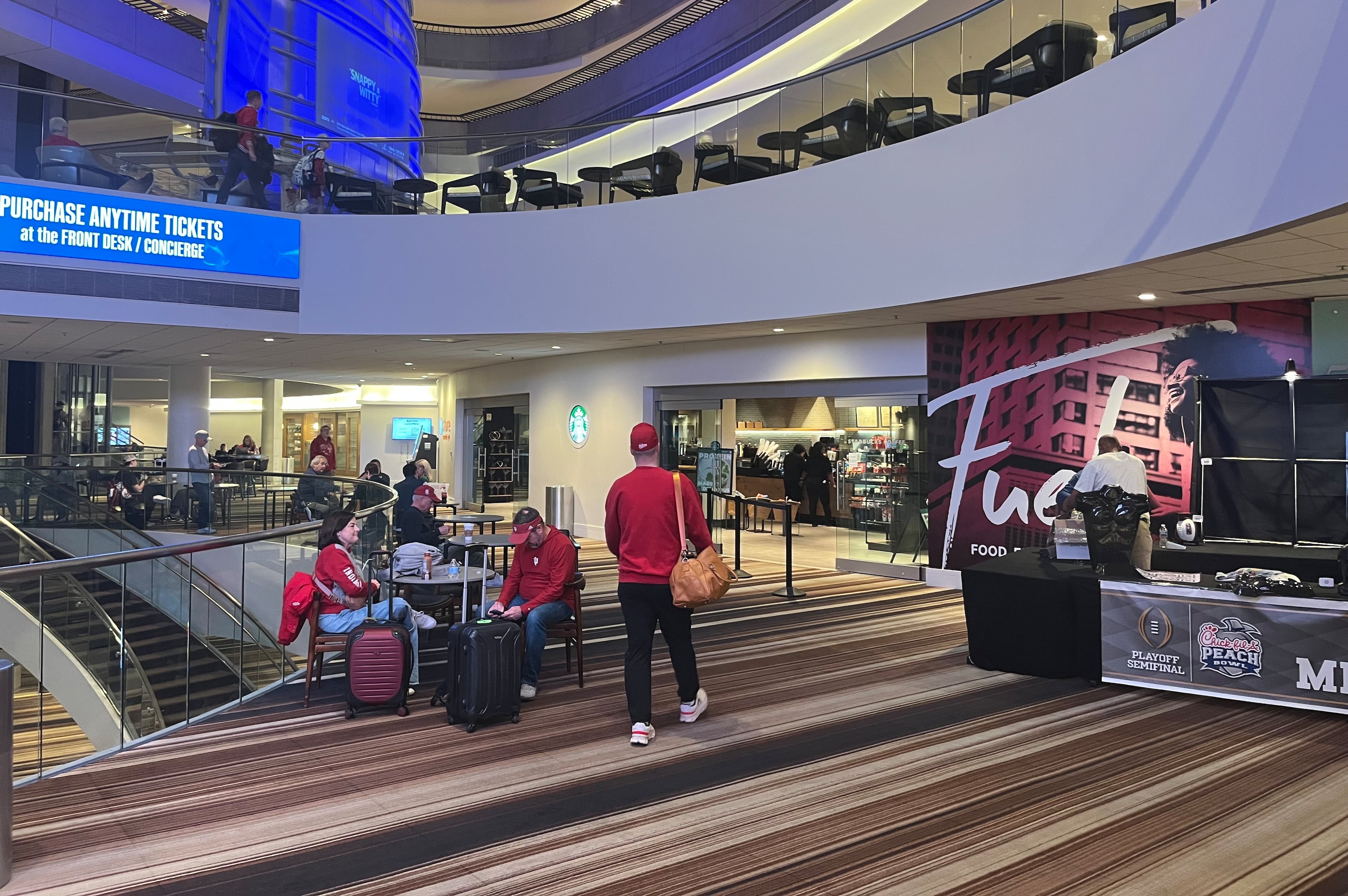 Indiana fans at Marriott Marquis