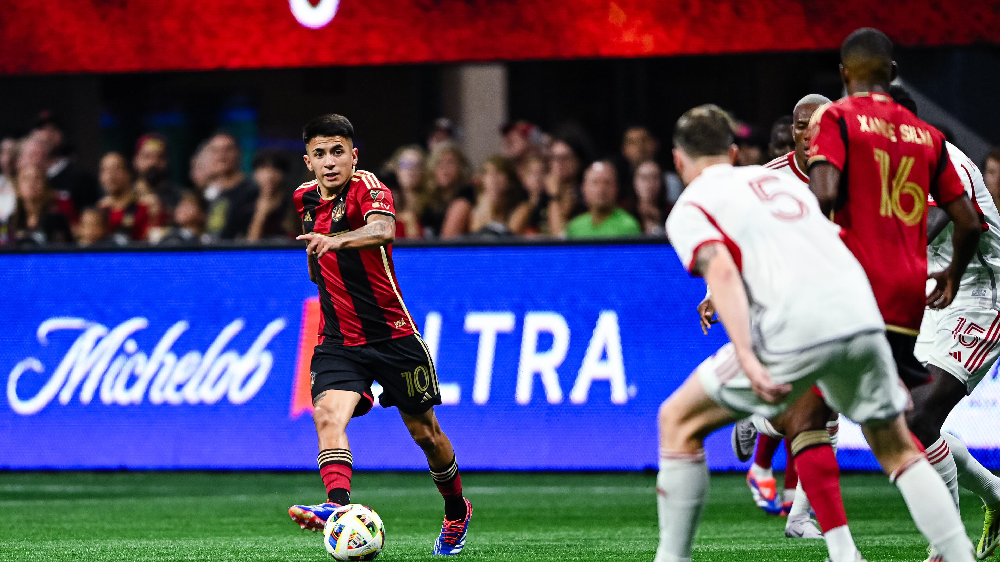 Atlanta United sold midfielder Thiago Almada to Botafogo in the 2024 summer transfer window for an MLS-record fee. (Kathryn Skeean/Atlanta United)