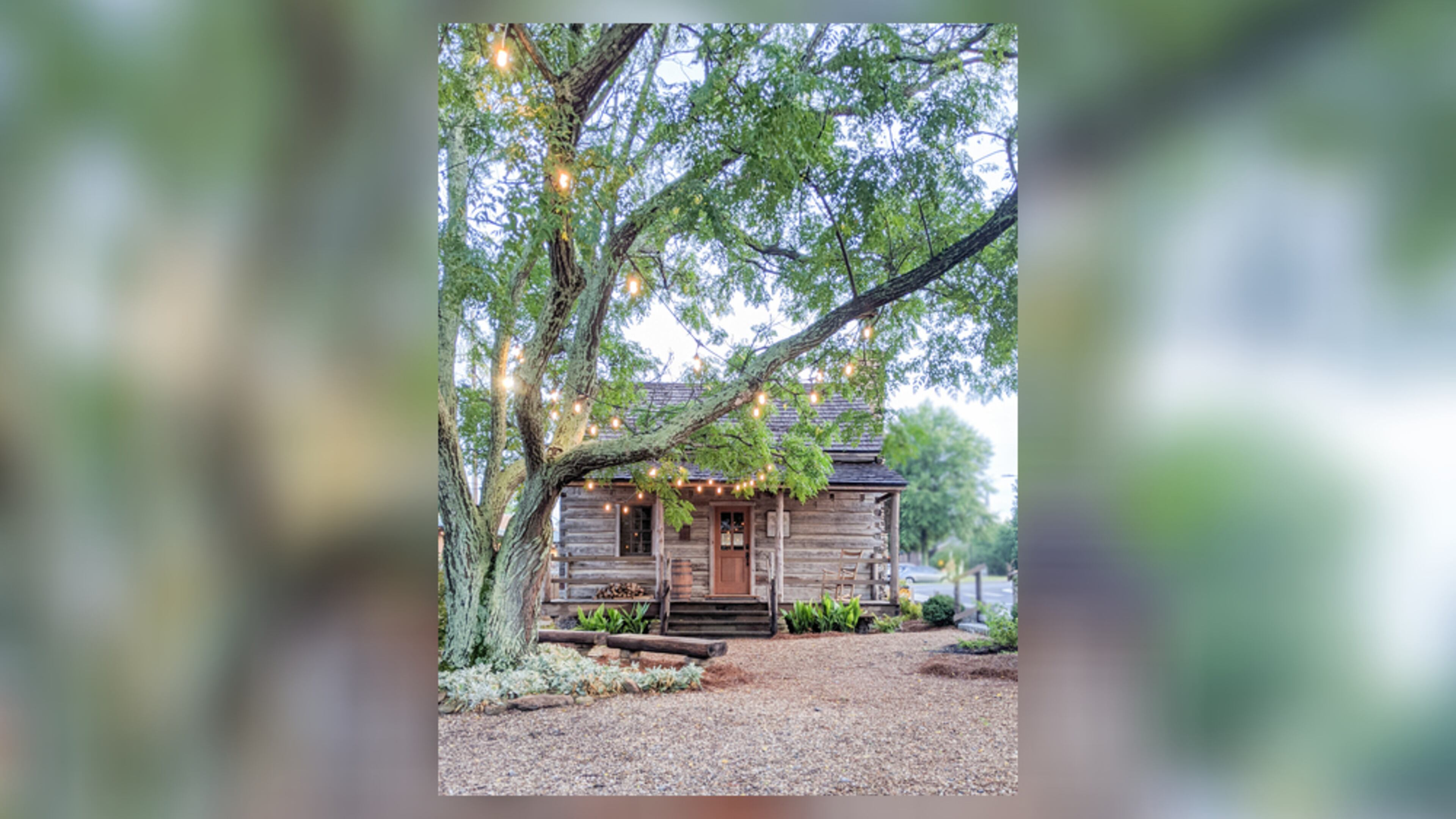 The Manning Family cabin and courtyard space at the William Root House Museum & Gardens in Marietta. Cobb Landmarks & Historical Society wants to raise $10,000 to renovate the courtyard space.