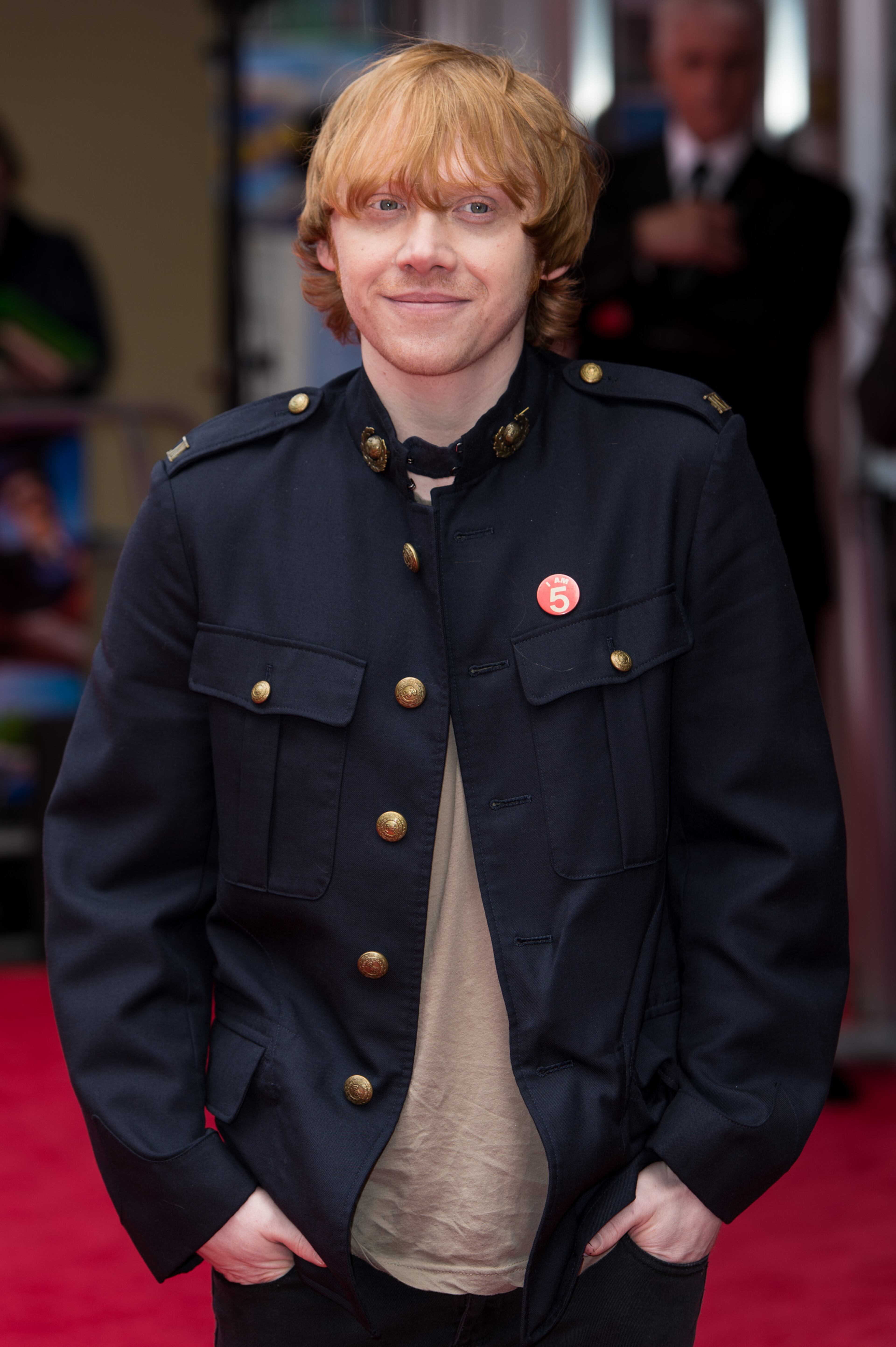 LONDON, ENGLAND - MAY 11: Rupert Grint attends the World Premiere of "Postman Pat" at Odeon West End on May 11, 2014 in London, England. (Photo by Ian Gavan/Getty Images)