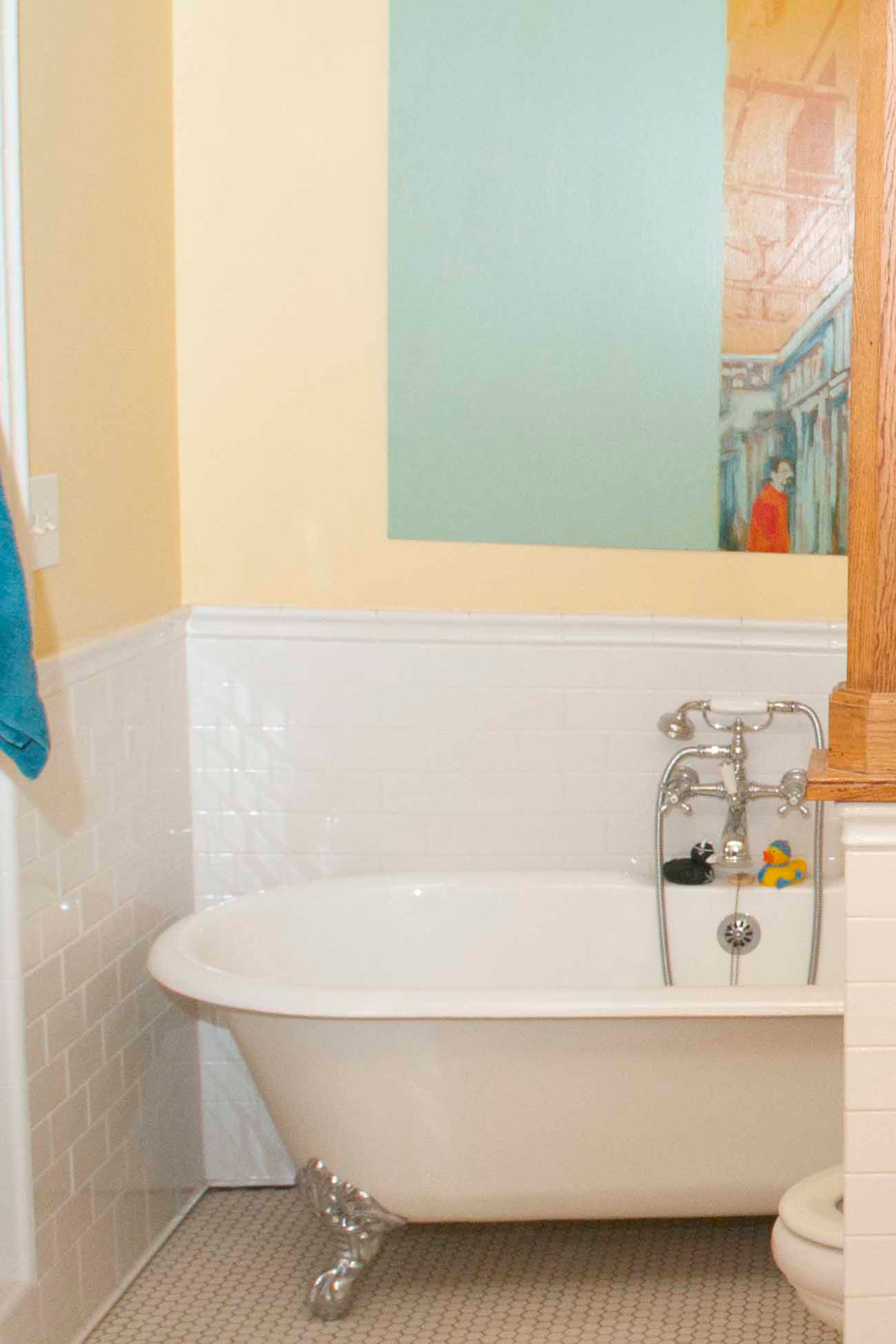 Brazee and Huff did the work themselves, slowly renovating. One of the first steps was tackling the bathroom situation. The building had male and female bathrooms, but only toilets and no shower. They had to add a shower before a bank would give them a loan.