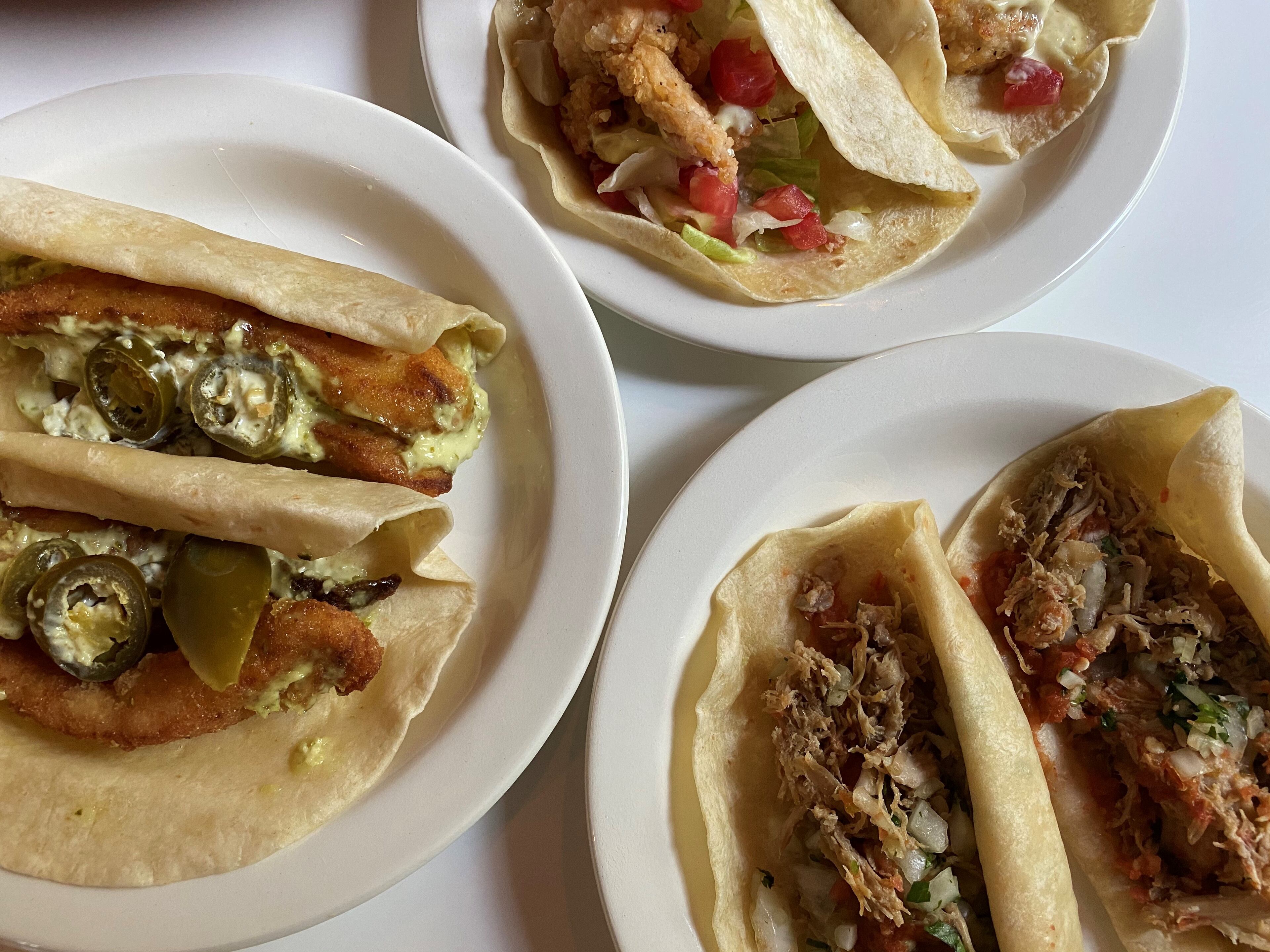 Taqueria del Sol offerings include fish, fried chicken and carnitas tacos. CONTRIBUTED BY BOB TOWNSEND