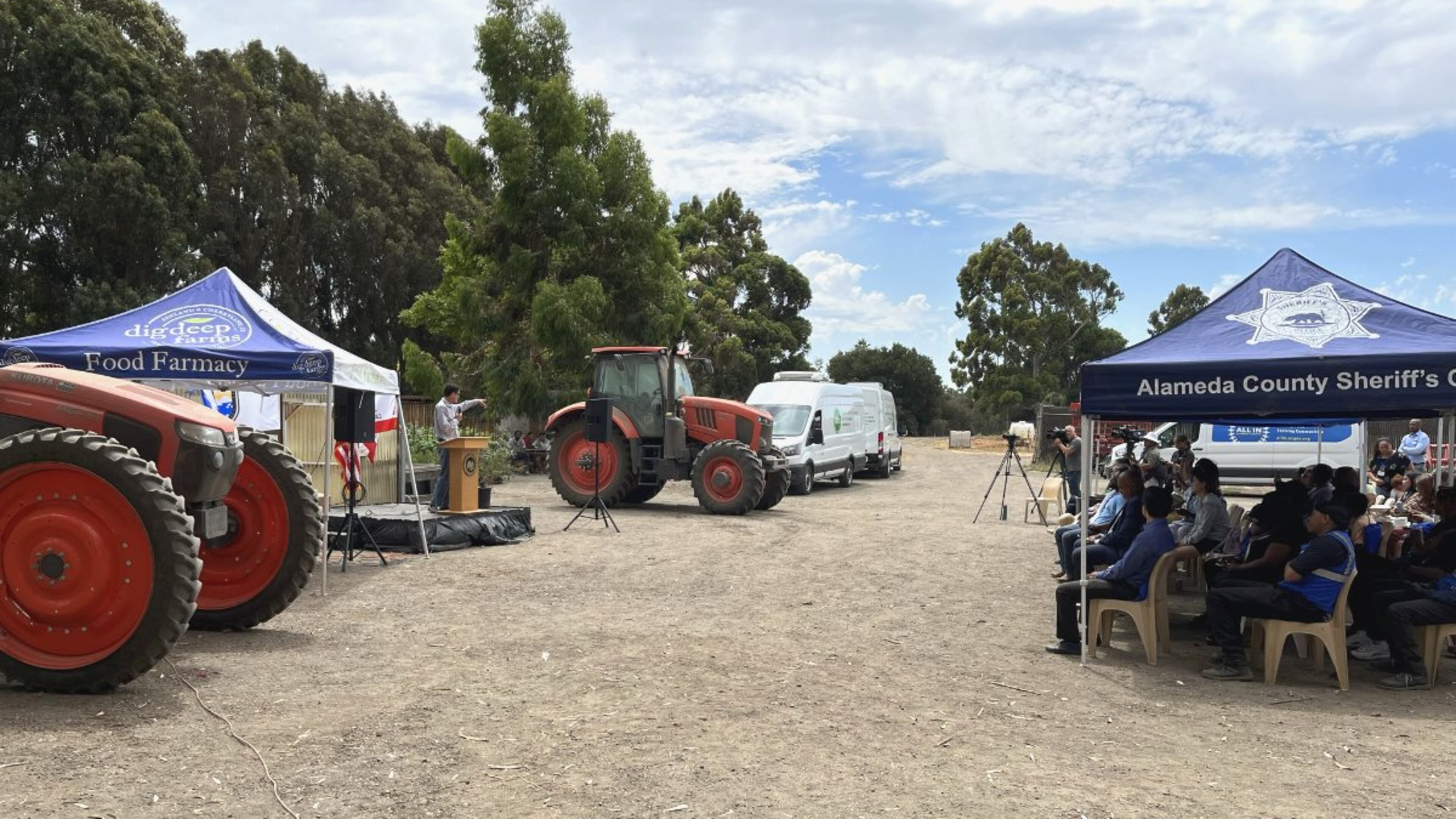 A gathering at a farm run by the Alameda County, Calif., Sheriff's Office.
