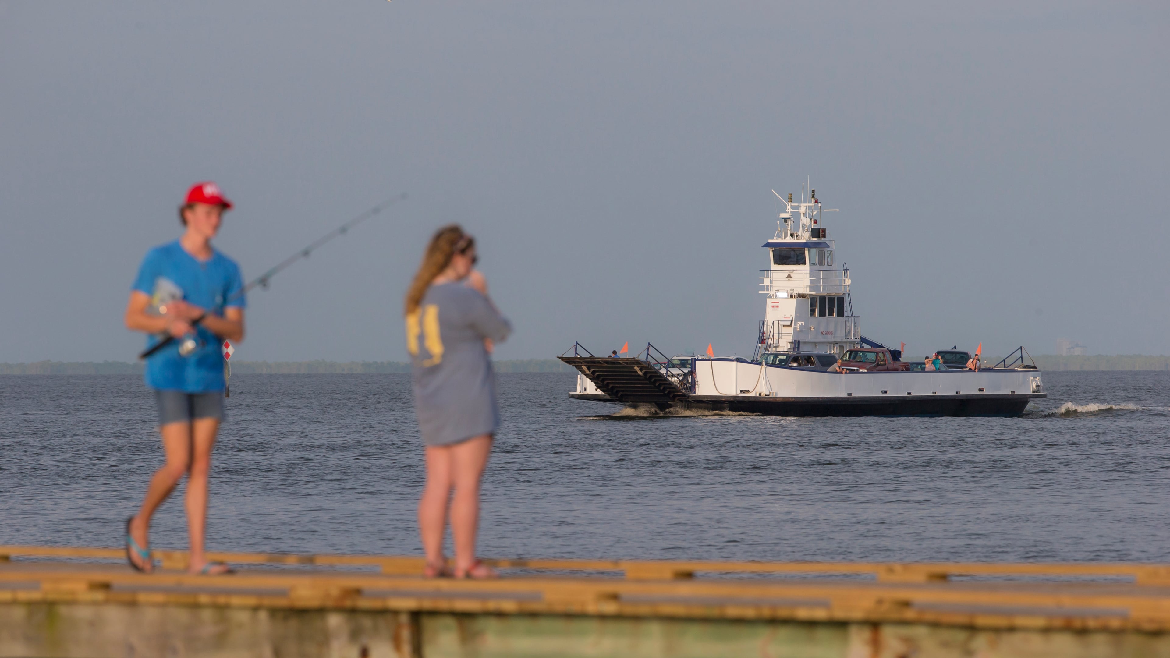 The Mobile Bay Ferry carries travelers and their vehicles across the mouth of Mobile Bay on Alabama's Coastal Connection, a National Scenic Byway that covers the best of the state's coastline.
Courtesy of Alabama Tourism Department/Chris Granger