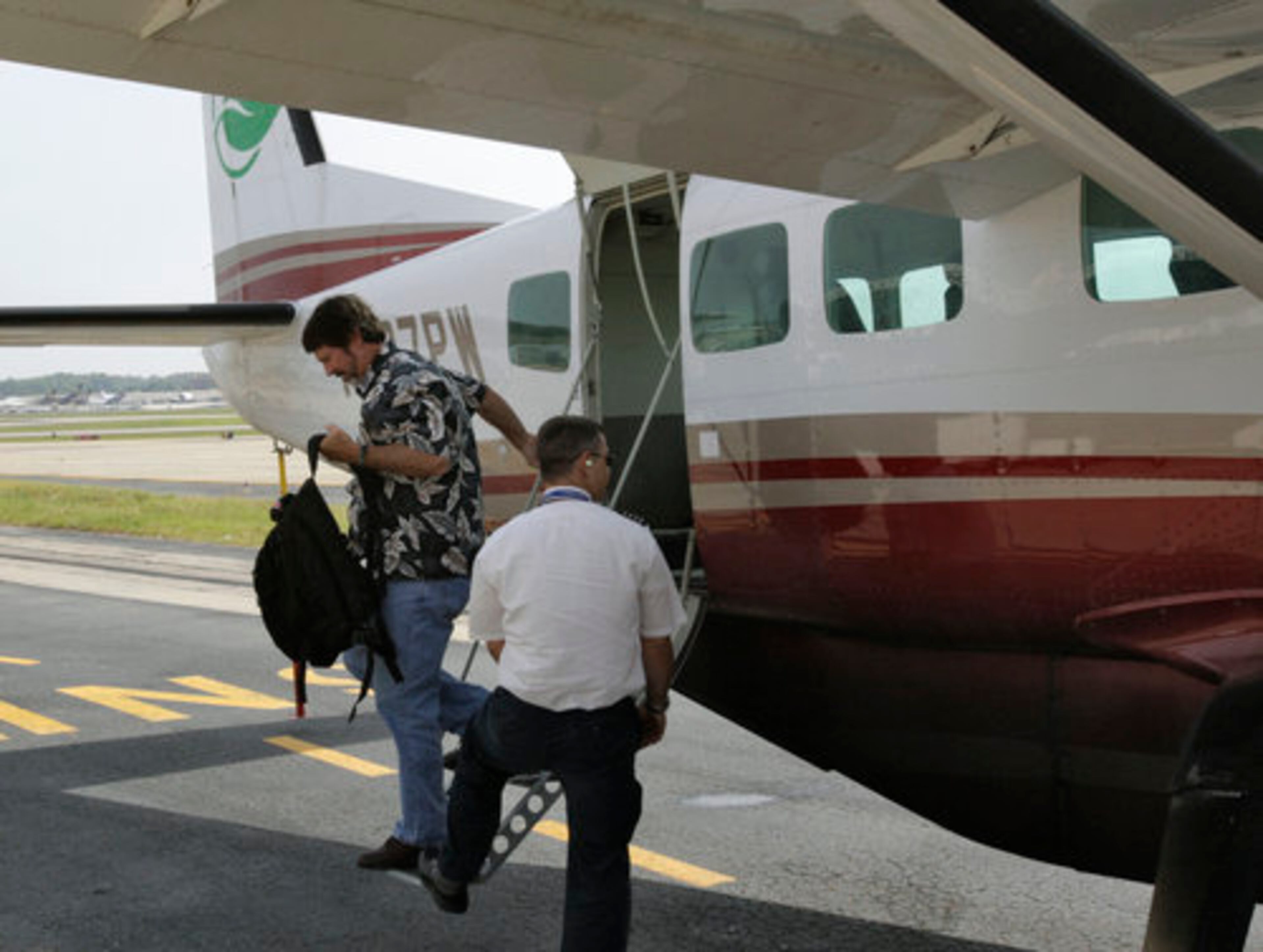Boo Dodgen from Niceville, Fla., was the only passenger on another flight between Atlanta and Macon. Federally subsidized airline flights between Atlanta and Macon have attracted so few passengers that the U.S. DOT has been paying a subsidy of $464 per passenger.