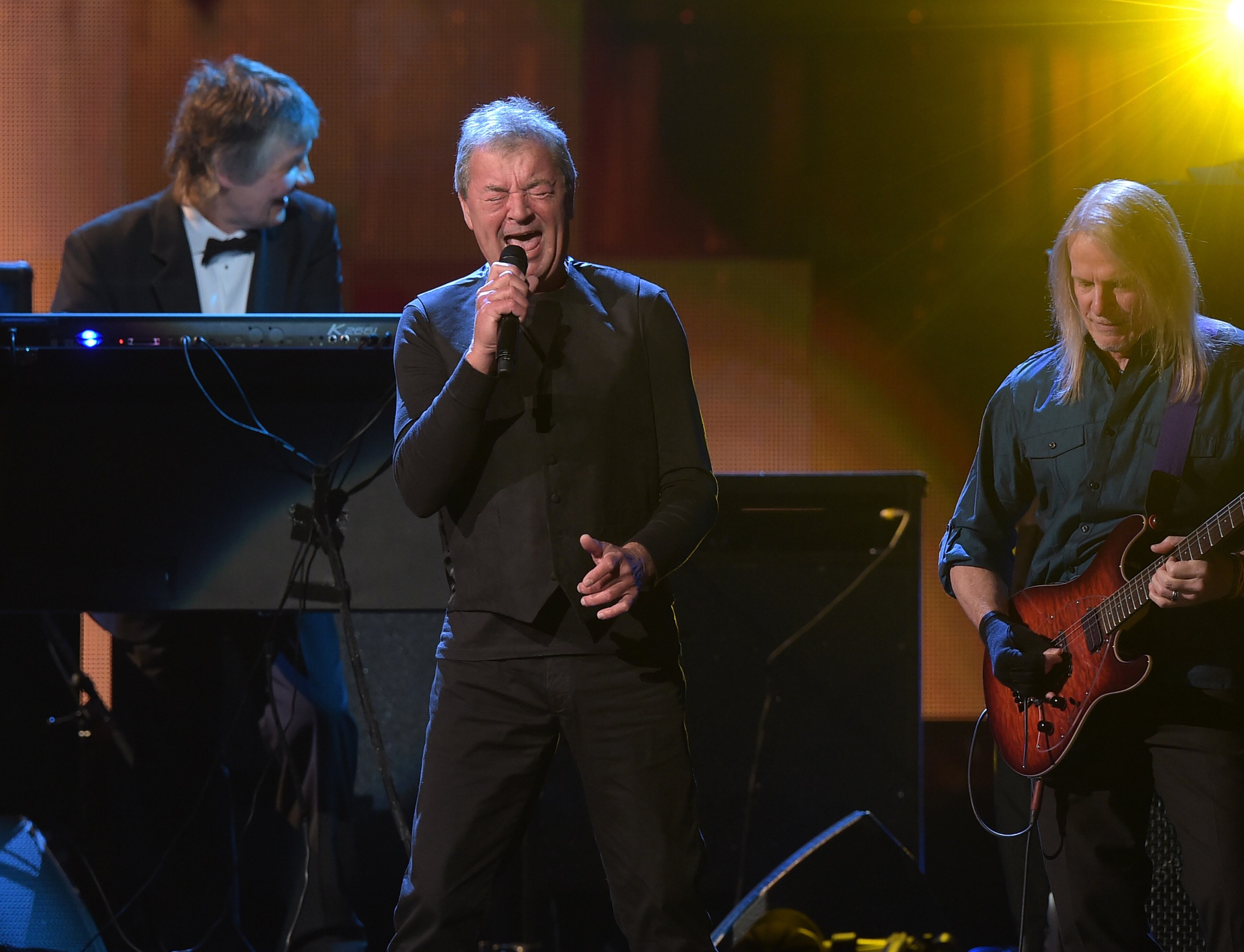 NEW YORK, NEW YORK - APRIL 08: Ian Gillan of Deep Purple performs at the 31st Annual Rock And Roll Hall Of Fame Induction Ceremony at Barclays Center on April 8, 2016 in New York City. (Photo by Theo Wargo/Getty Images)