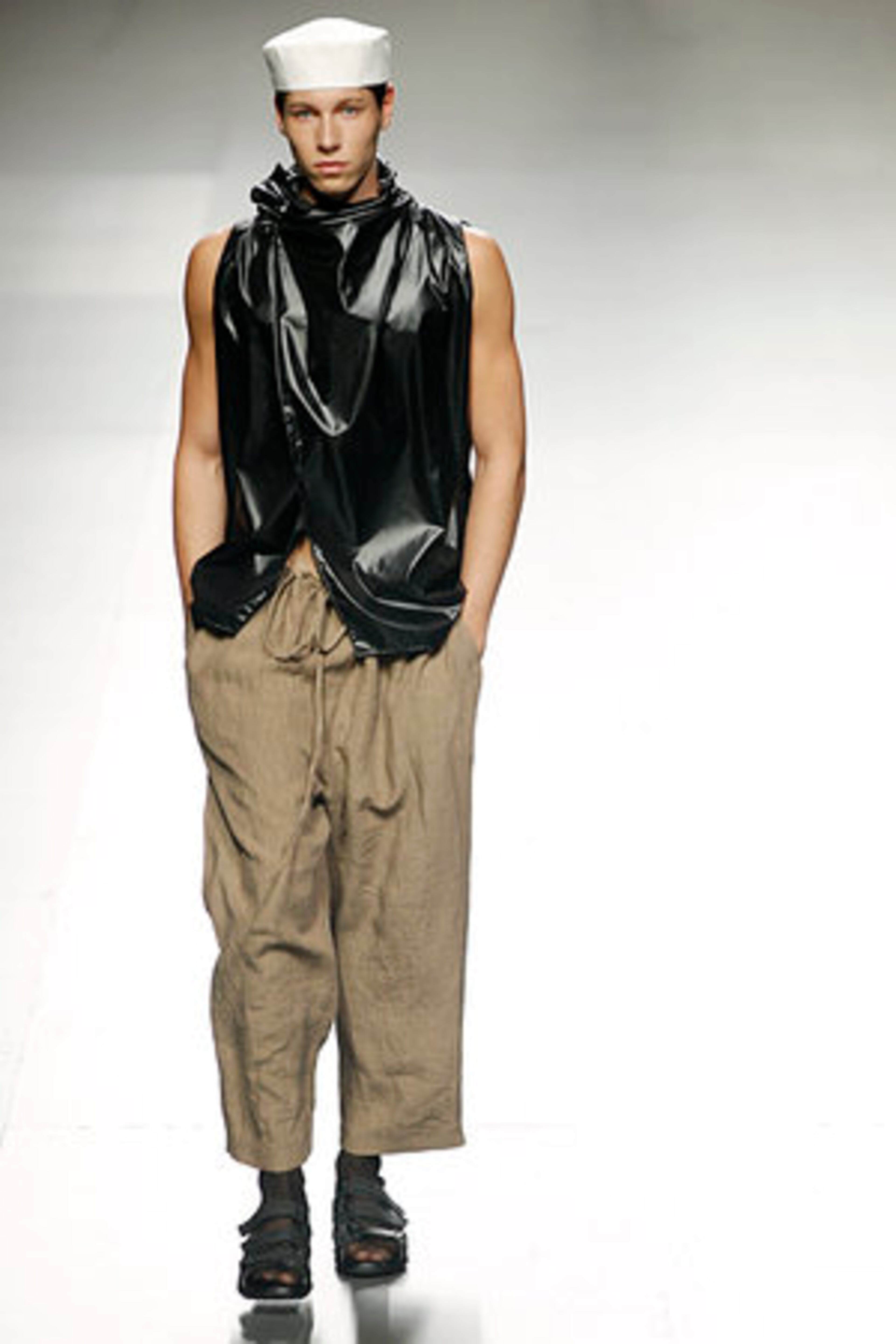 Spring/Summer design by Alberto Puras during the Ego for young designers at the Pasarela Cibeles fashion show in Madrid.