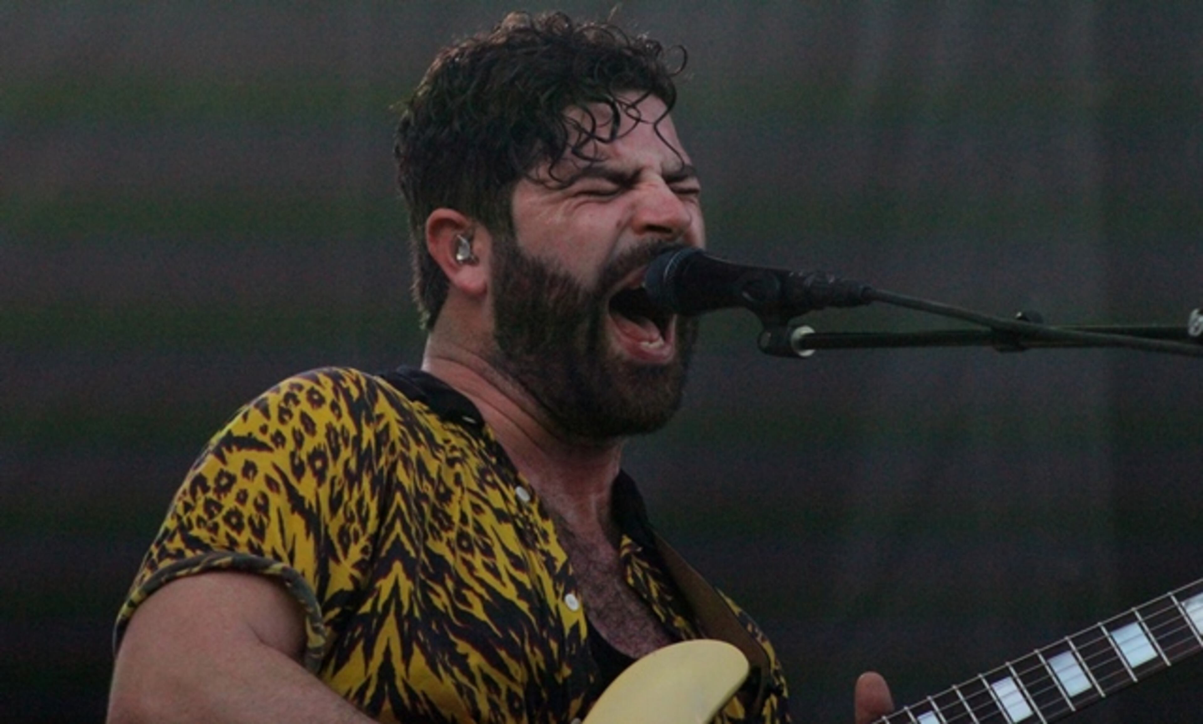 Foals singer/guitarist Yannis Philippakis at Shaky Knees. Photo: Melissa Ruggieri/Atlanta Journal-Constitution