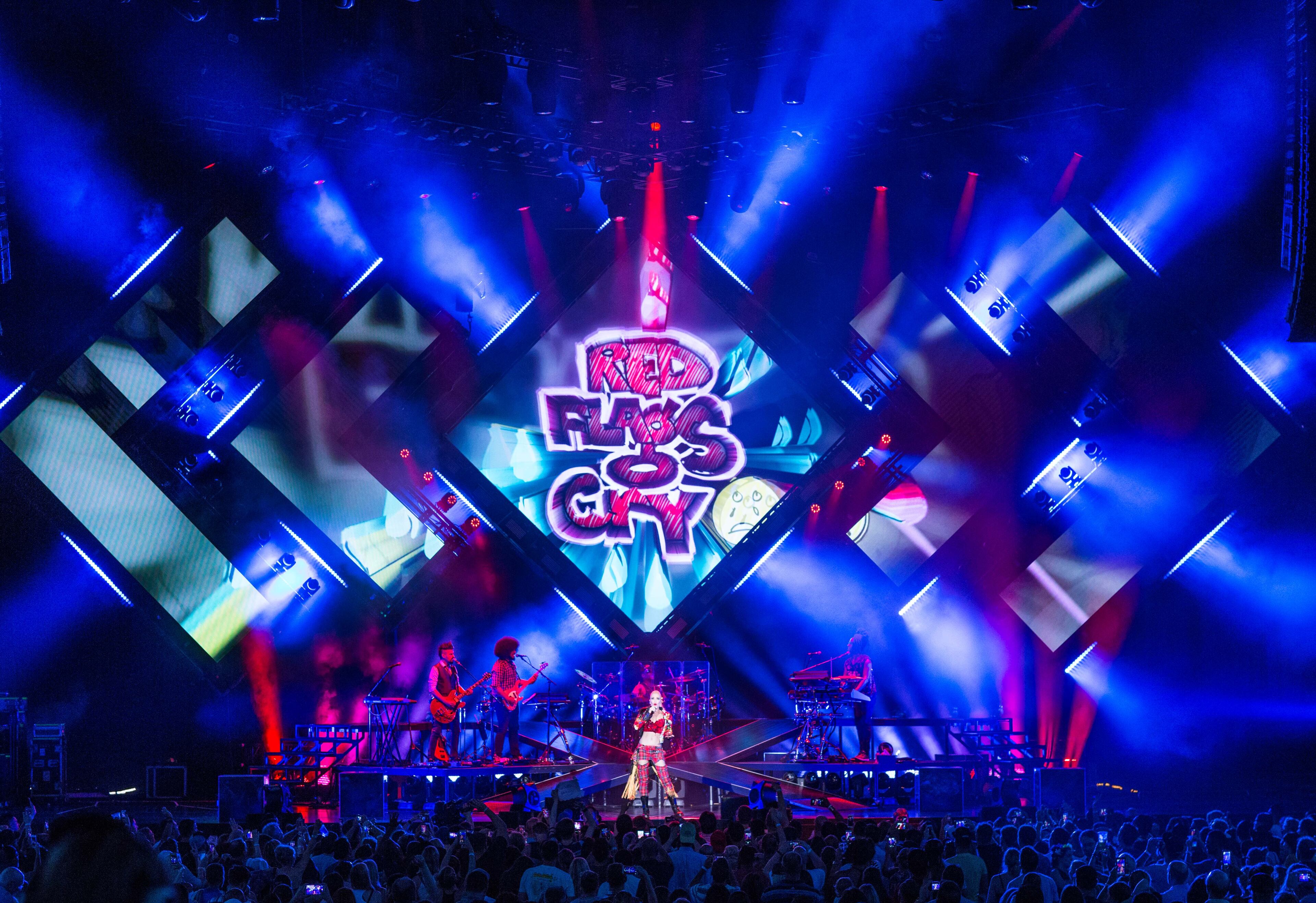 Gwen Stefani performs at Verizon Wireless Amphitheatre at Encore Park, Friday, July 29, Alpharetta, Ga. BRANDEN CAMP/SPECIAL