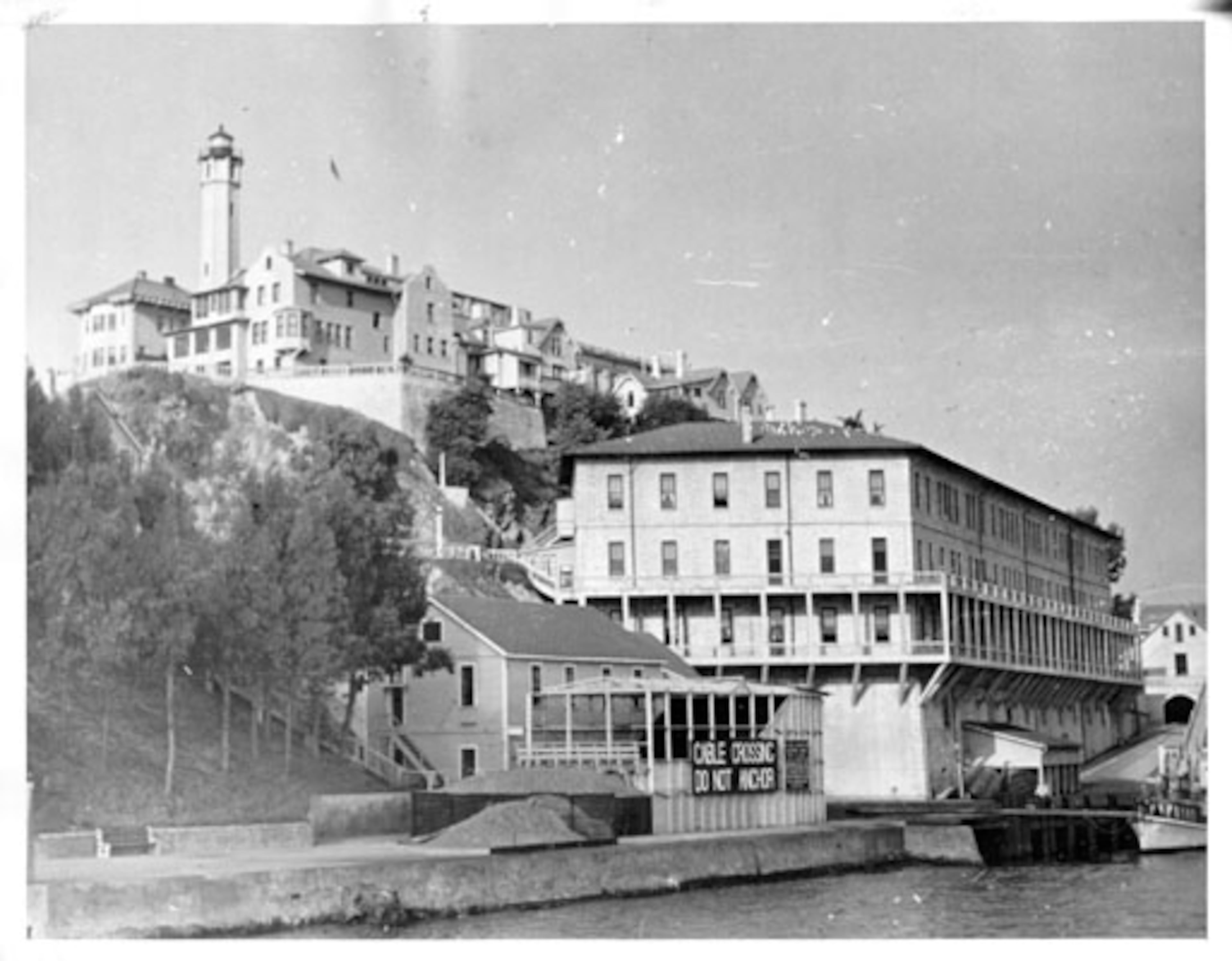 Dock on Alcatraz Island 1933 Oct. 19