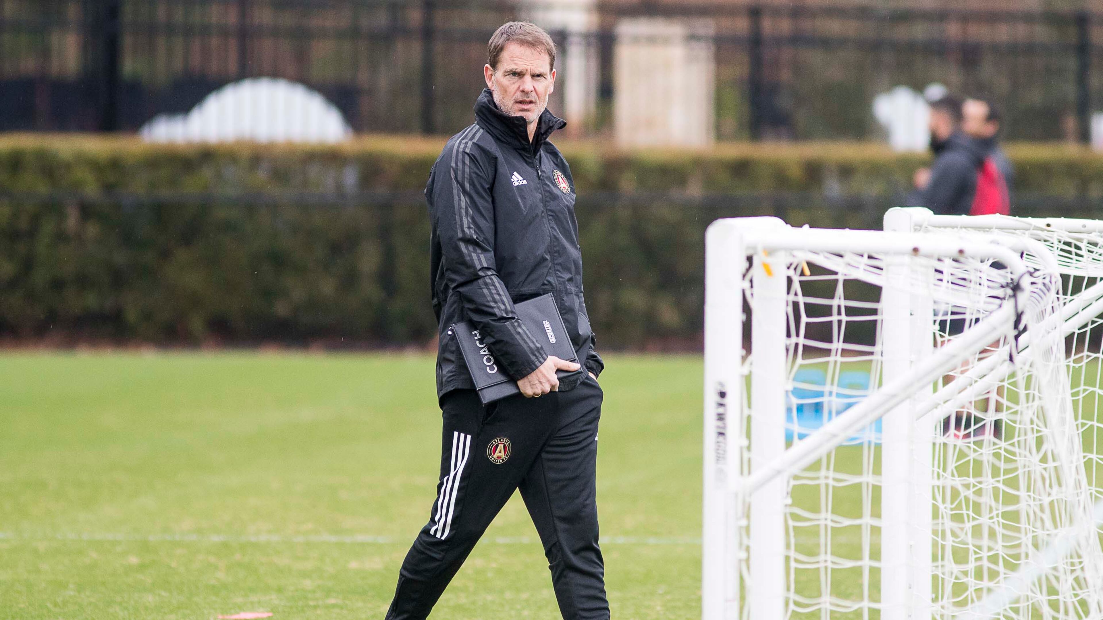 01/13/2019 -- Marietta, Georgia -- Atlanta United head coach Frank de Boer watches the team as they practice at their training facility at the Children's Healthcare of Atlanta Training Ground, Monday, January 13, 2020. (ALYSSA POINTER/ALYSSA.POINTER@AJC.COM)