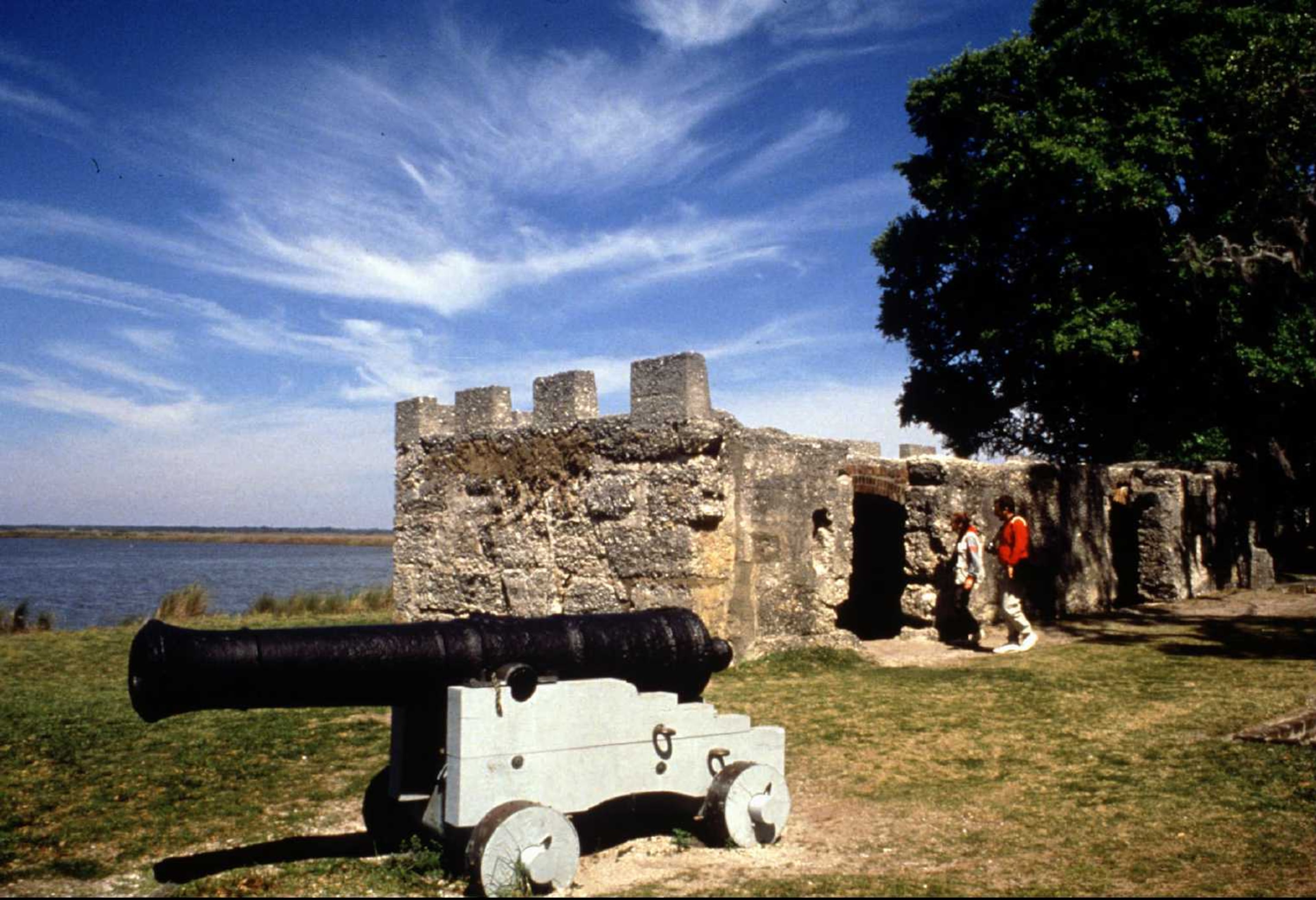 Georgia's fate was decided in 1742 when Spanish and British forces clashed on St. Simons Island. Fort Frederica's troops defeated the Spanish, ensuring Georgia's future as a British colony. For directions to Fort Frederica, please visit the National Park Service's website: http://www.nps.gov/fofr/planyourvisit/directions.htm. -- Information and text from NPS.gov