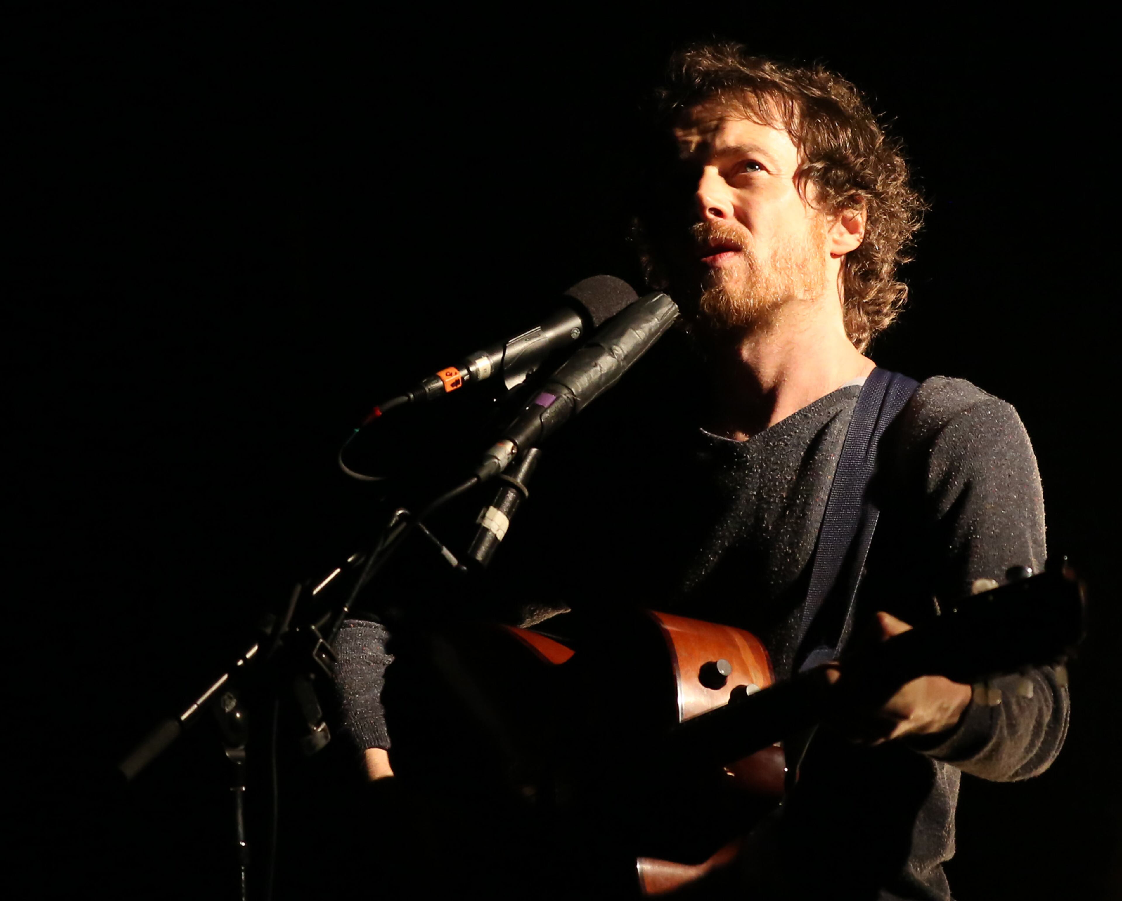 Irish singer-songwriter Damien Rice introduced new cuts from his most recent album, "My Favourite Faded Fantasy,"at a sold-out Tabernacle in Atlanta Tuesday, March 31, 2015. (Akili-Casundria Ramsess/Special to the AJC)