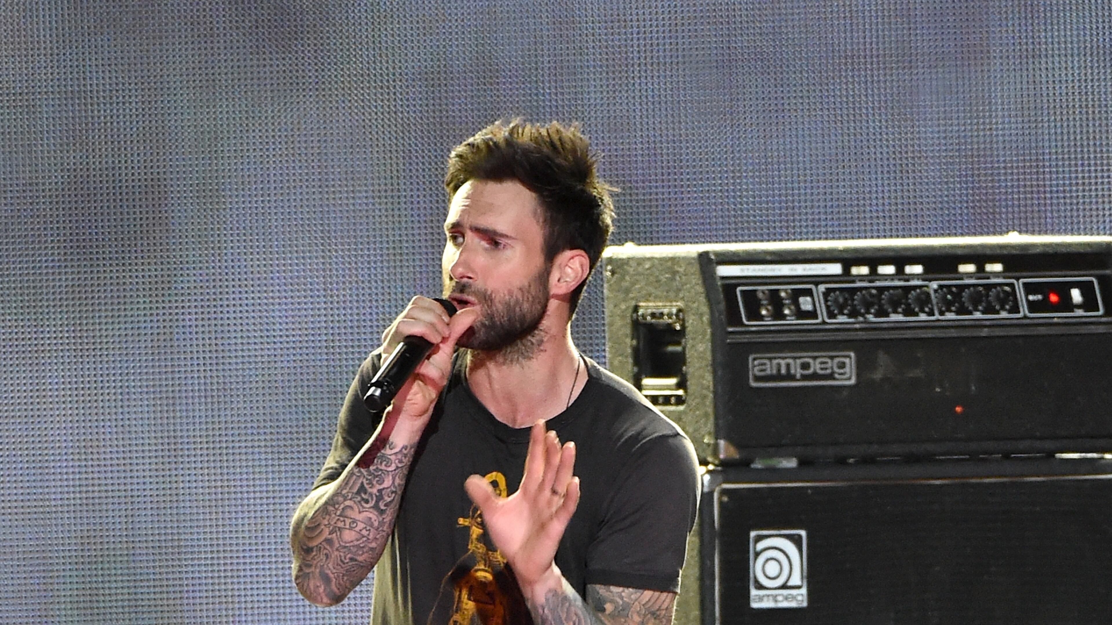 NEW YORK, NY - DECEMBER 12: Adam Levine of Maroon 5 performs onstage during iHeartRadio Jingle Ball 2014, hosted by Z100 New York and presented by Goldfish Puffs at Madison Square Garden on December 12, 2014 in New York City. (Photo by Mike Coppola/Getty Images for iHeartMedia) Maroon 5 is skipping North Carolina. Photo: Getty Images