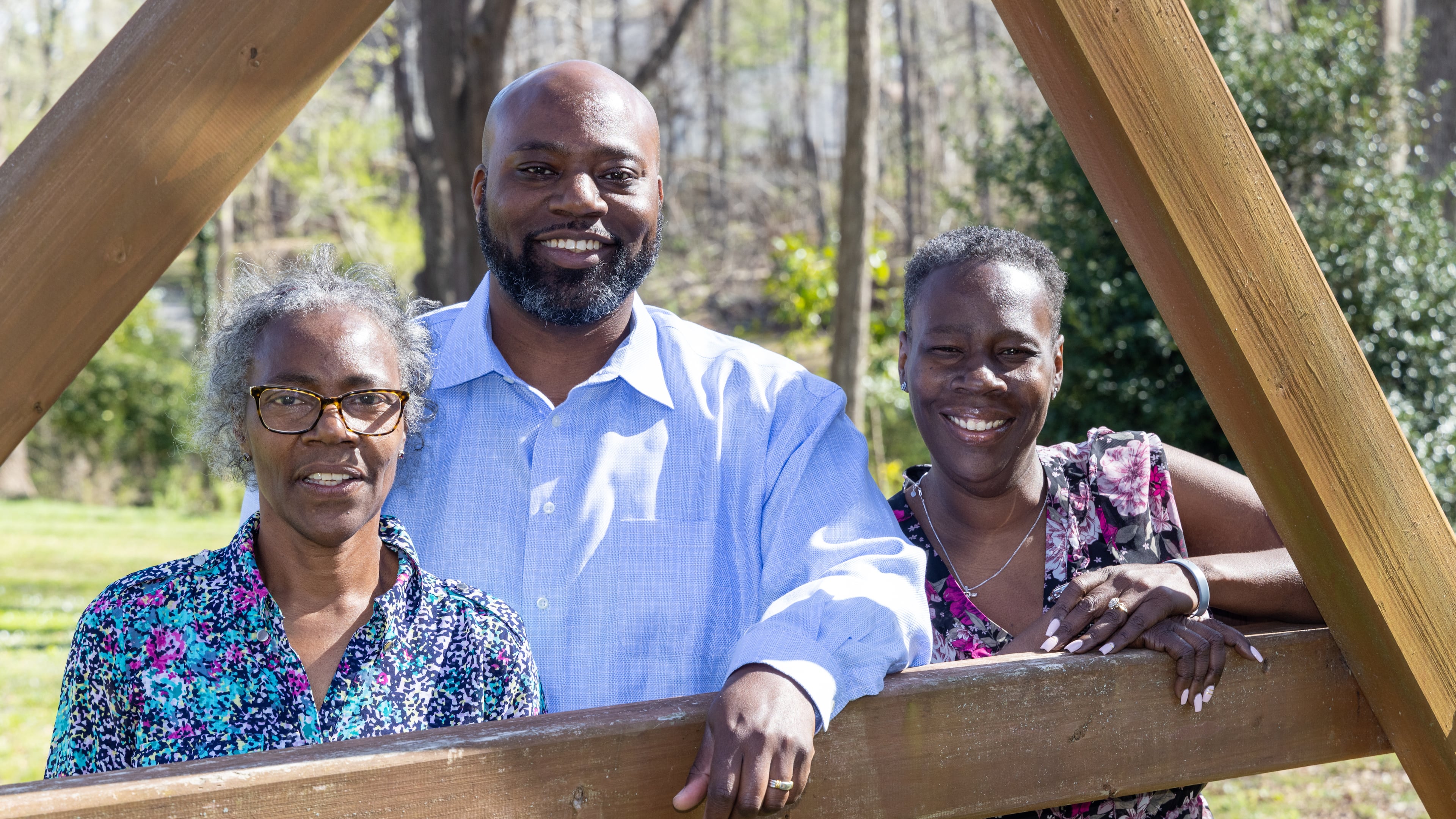 Portrait of Dr. Frederick Durden (center) with his mother Mary (left) and sister Linda Jackson at his Newnan home. Dr. Durden has been surrounded by great mentors since childhood and is now taking all the influence and encouragement he received and is channeling outward. He has great humility and perspective and wants to serve others as he's been served throughout his life. Despite a busy career as a plastic surgeon, he is also a devoted husband, father of three young children, and makes times to lead cancer support groups at his church (and much more). PHIL SKINNER FOR THE ATLANTA JOURNAL-CONSTITUTION.