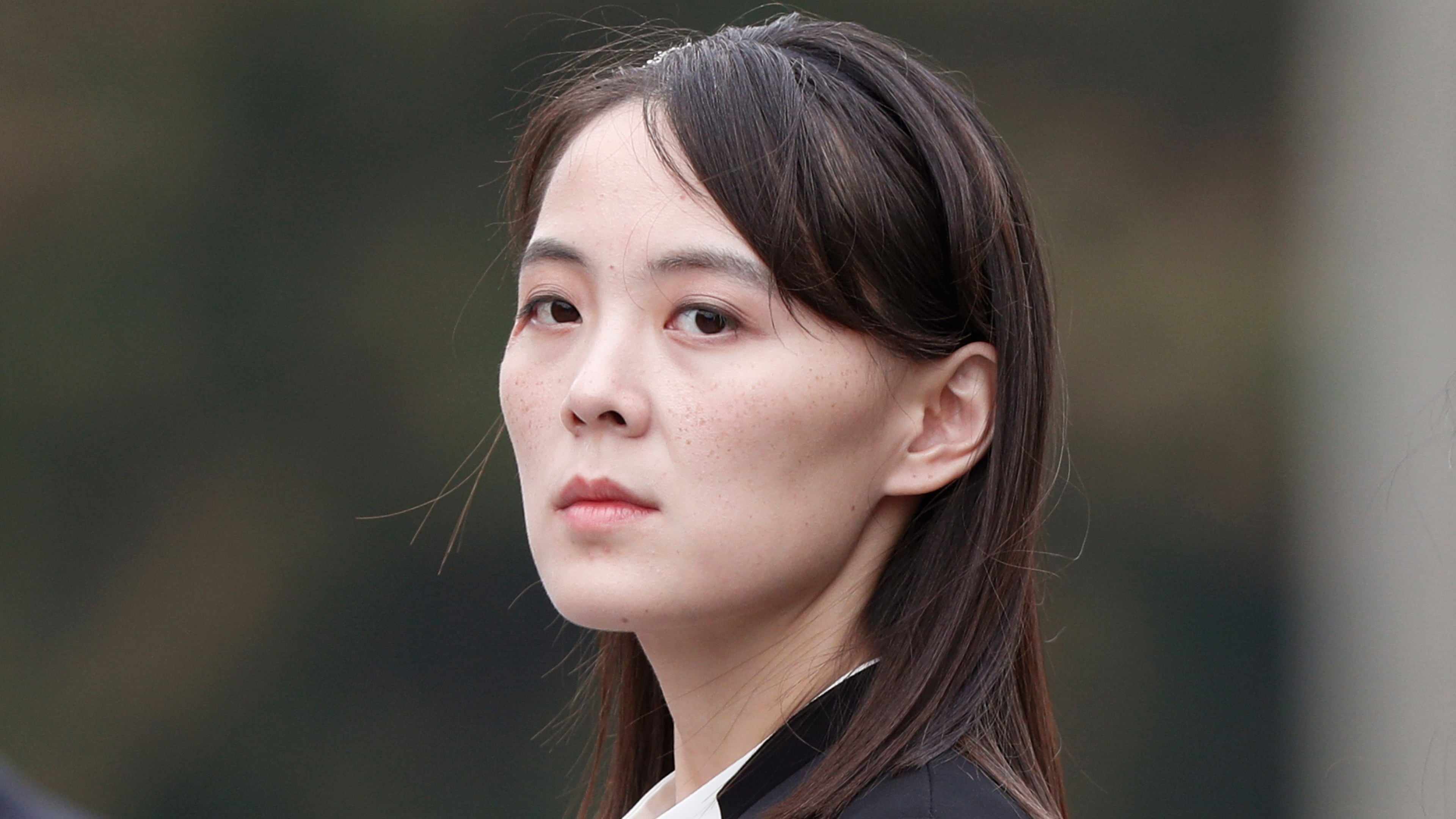 FILE - Kim Yo Jong, a sister of North Korean leader Kim Jong Un, attends a wreath-laying ceremony at Ho Chi Minh Mausoleum in Hanoi, Vietnam, March 2, 2019. (Jorge Silva/Pool Photo via AP, File)