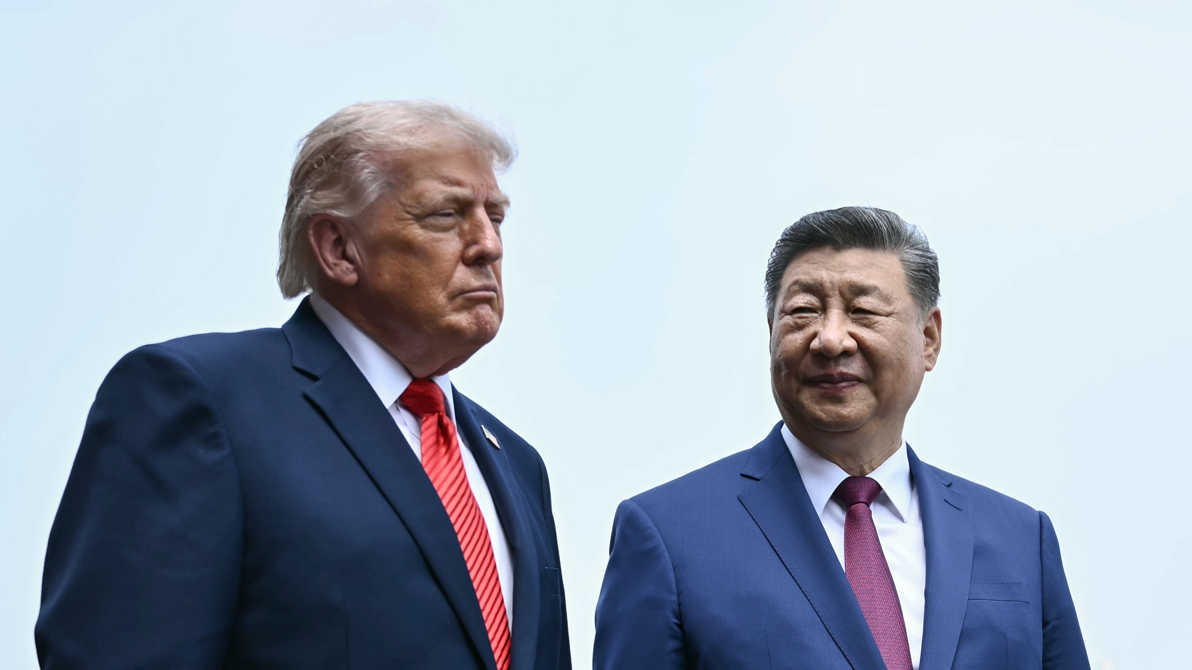 FILE - China's President Xi Jinping, right, and U.S. President Donald Trump visit the Temple of Heaven in Beijing, May 14, 2026. (Brendan Smialowski/Pool Photo via AP, File)