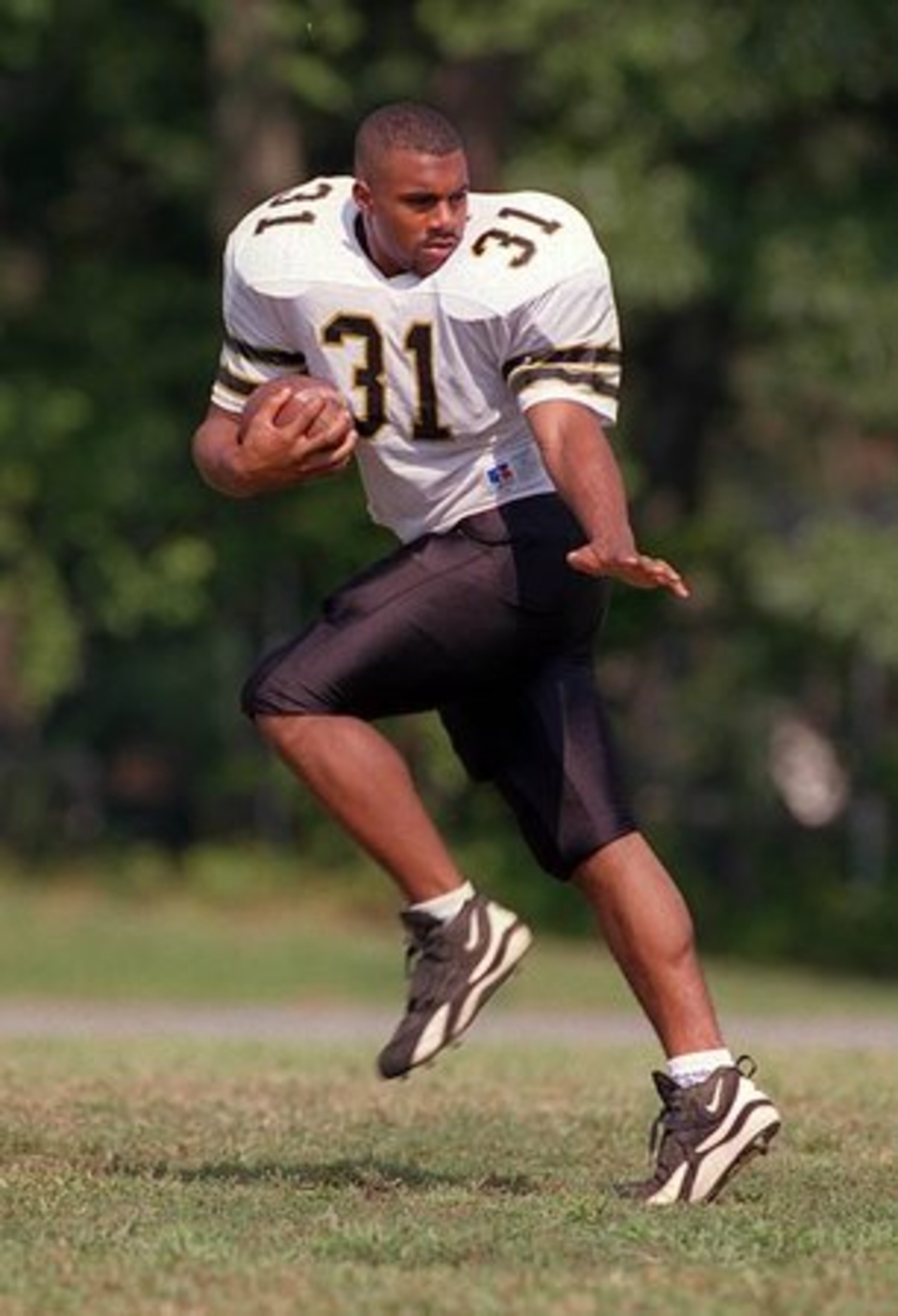 Originally, Lewis was a fullback before being switched to running back.