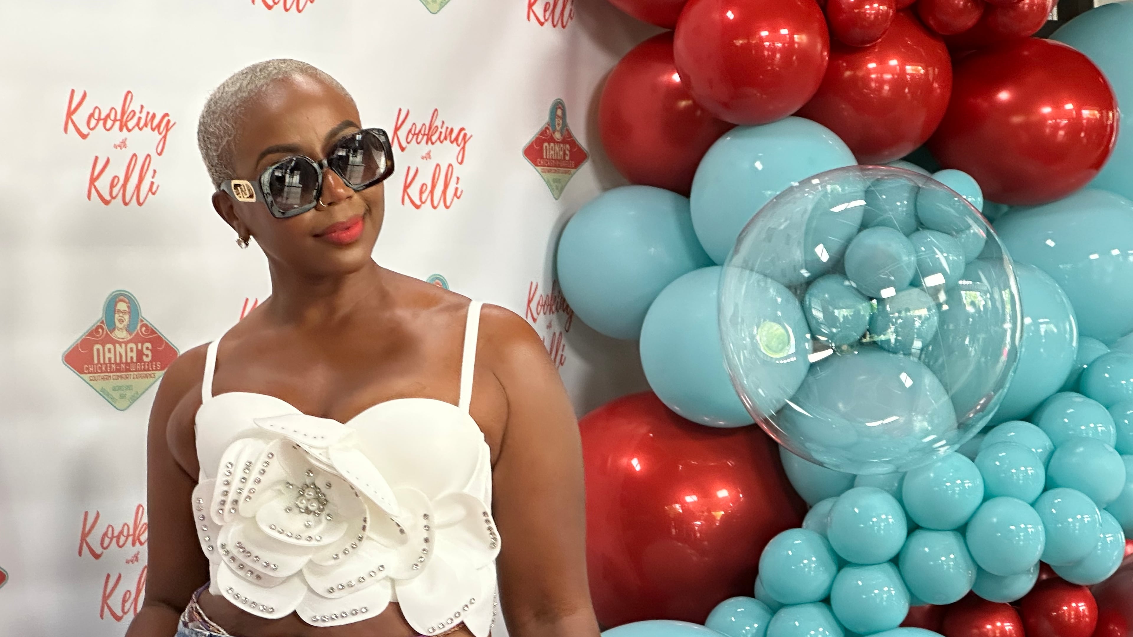 Slutty Vegan founder Pinky Cole arrives at an event hosted by a "Real Housewives of Atlanta" cast member who was celebrating the opening of her newest Nana's Chicken-N-Waffles restaurant. (Rodney Ho/AJC)