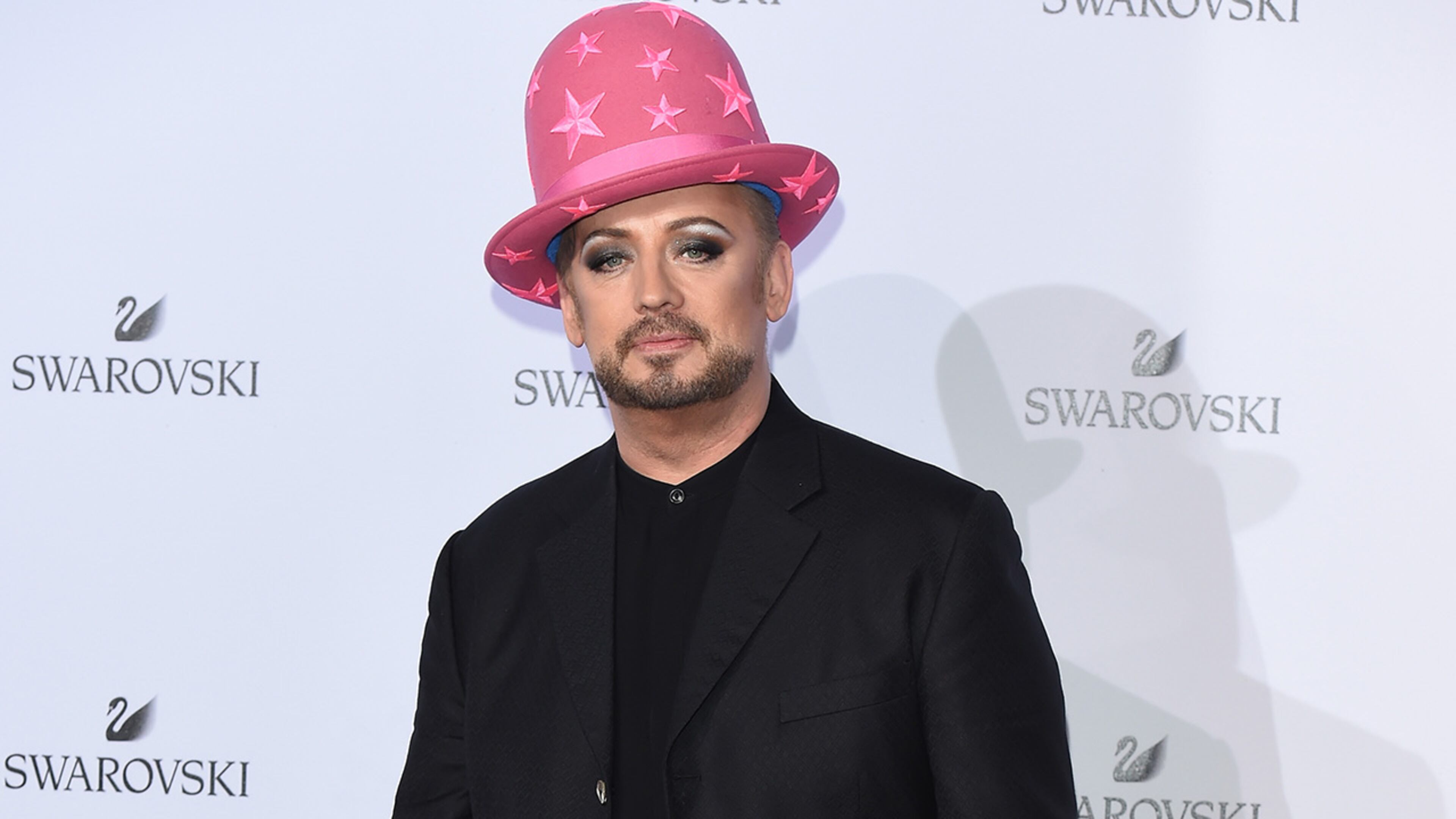 MILAN, ITALY - SEPTEMBER 20: Boy George is going on a 40-date tour with Culture Club, The B-52's and Tom Bailey of the Thompson Twins. (Photo by Stefania M. D'Alessandro/Getty Images for Swarovski)