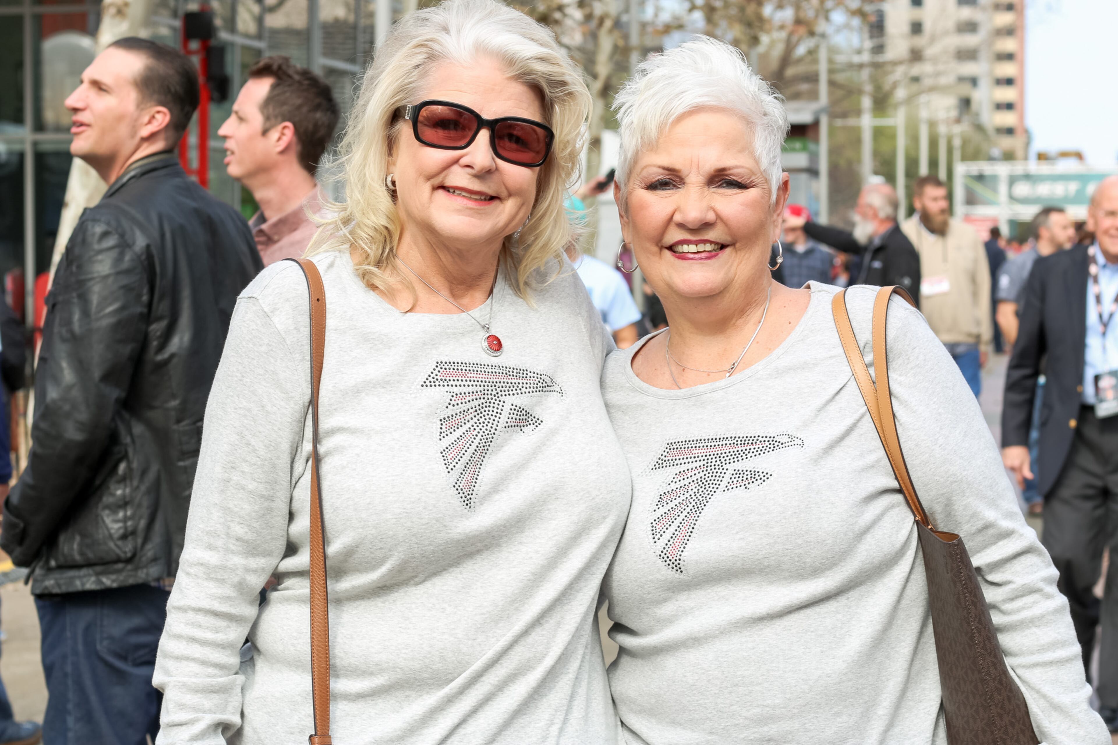 Atlanta Falcons fans have descended upon Houston to celebrate and cheer on the Falcons who will face off against the New England Patriots at Super Bowl 51 on Sunday, February 5. (Janay Kingsberry/AJC)