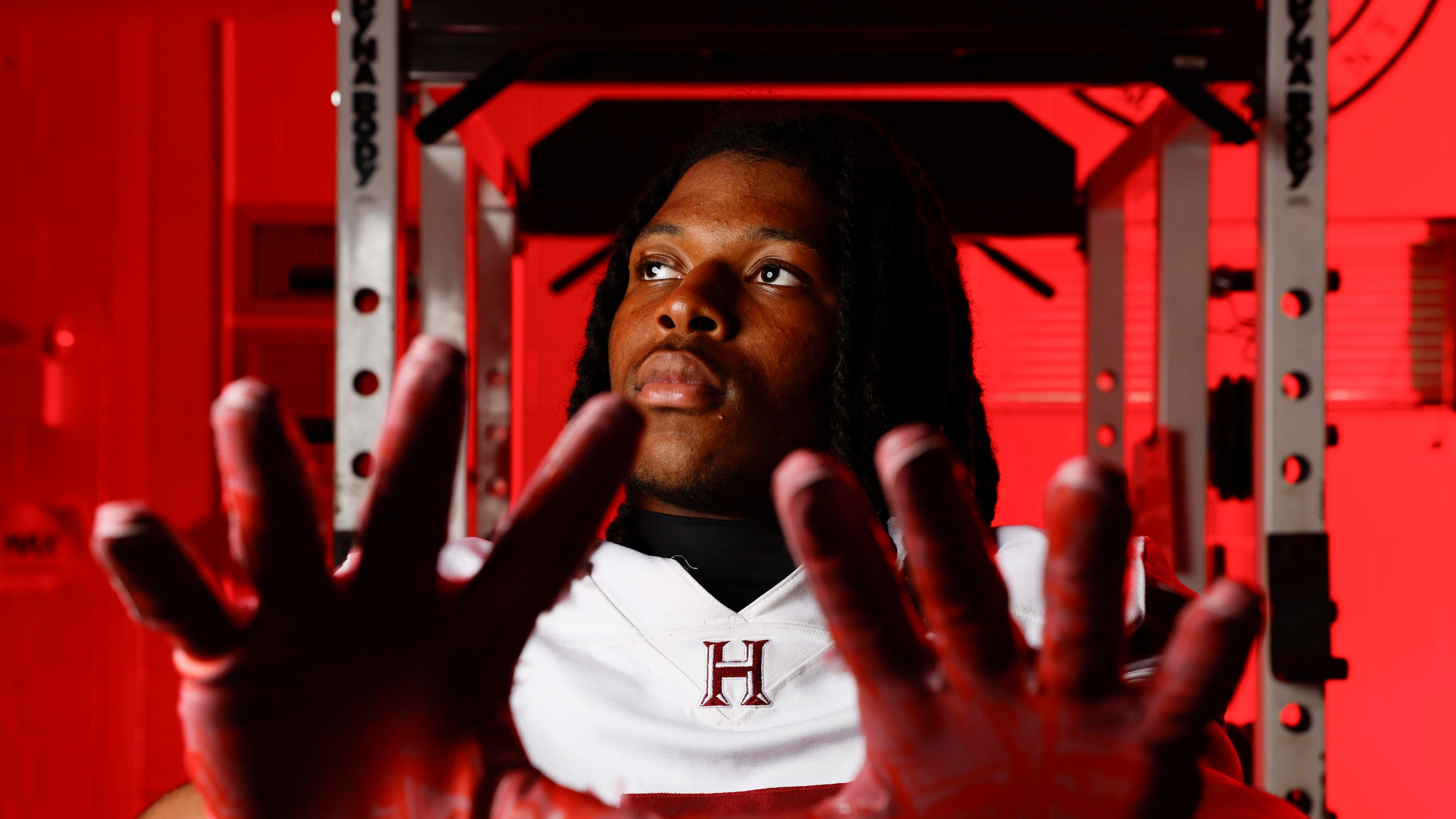 Howard wide receiver/safety Ta’Shawn Poole has committed to play for Florida State. (Miguel Martinez/AJC)