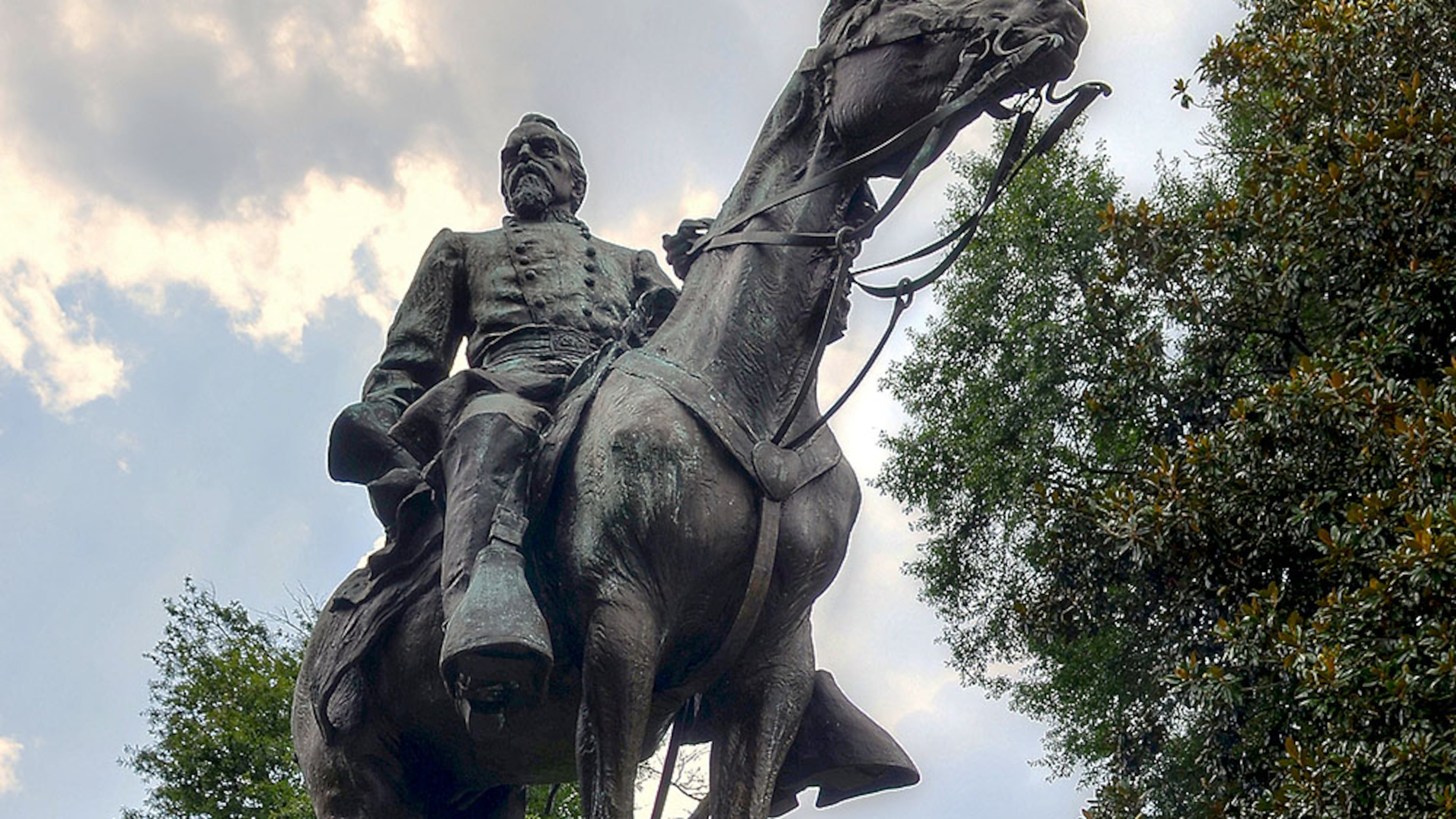 JOHN BROWN GORDON STATUE (Georgia Capitol): The State Capitol grounds pay tribute to several Confederate-era political figures, including this imposing John Brown Gordon statue. Gordon was a three-star Confederate general and served as governor and U.S. senator. Historians generally agree that he was also the unofficial leader of Georgia's Ku Klux Klan. Learn more here. (Chris Hunt / Special to the AJC)