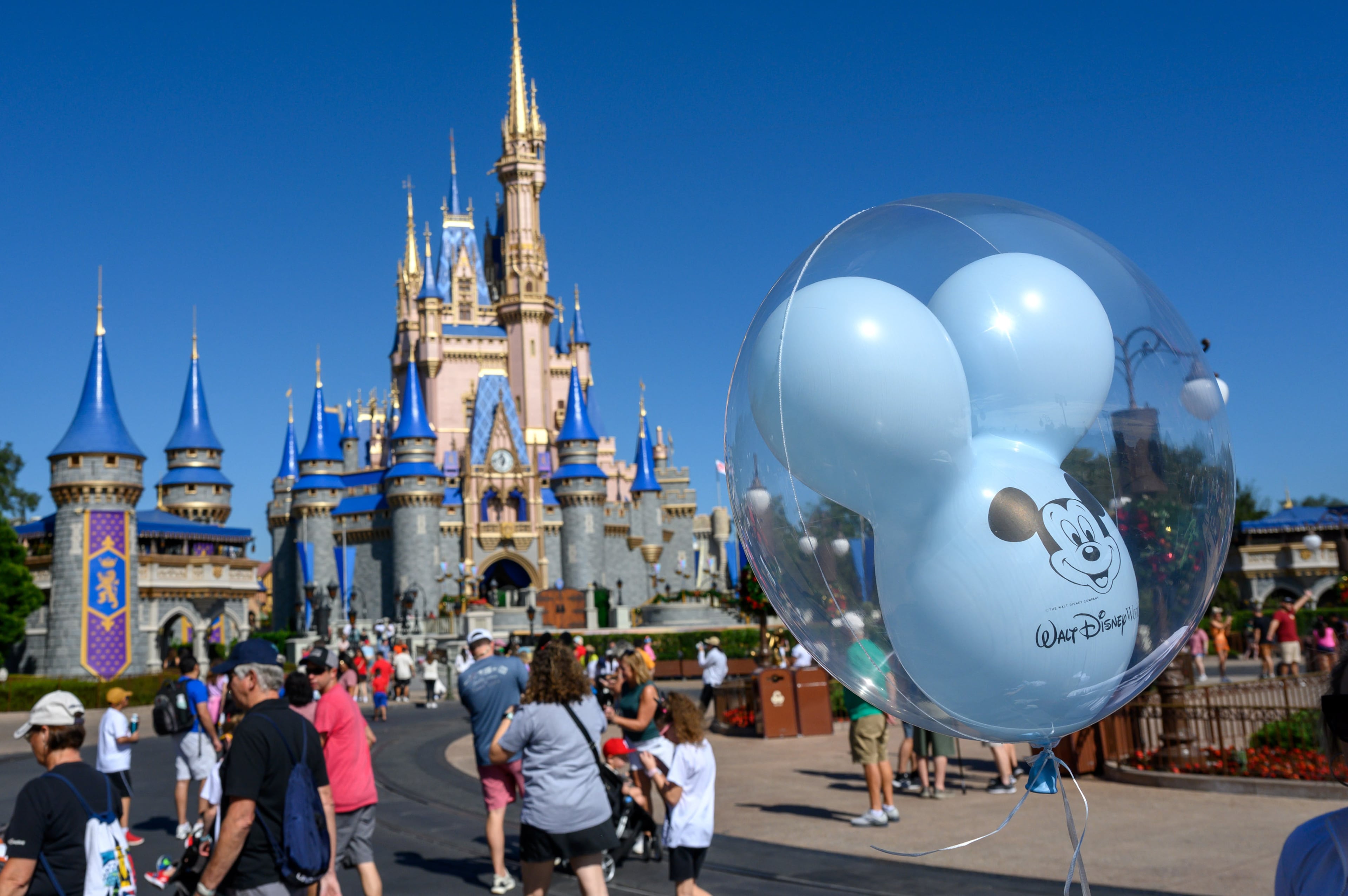 Visitors at Magic Kingdom at Walt Disney World in Bay Lake, Fla., Nov. 7, 2023. (Todd Anderson/The New York Times)