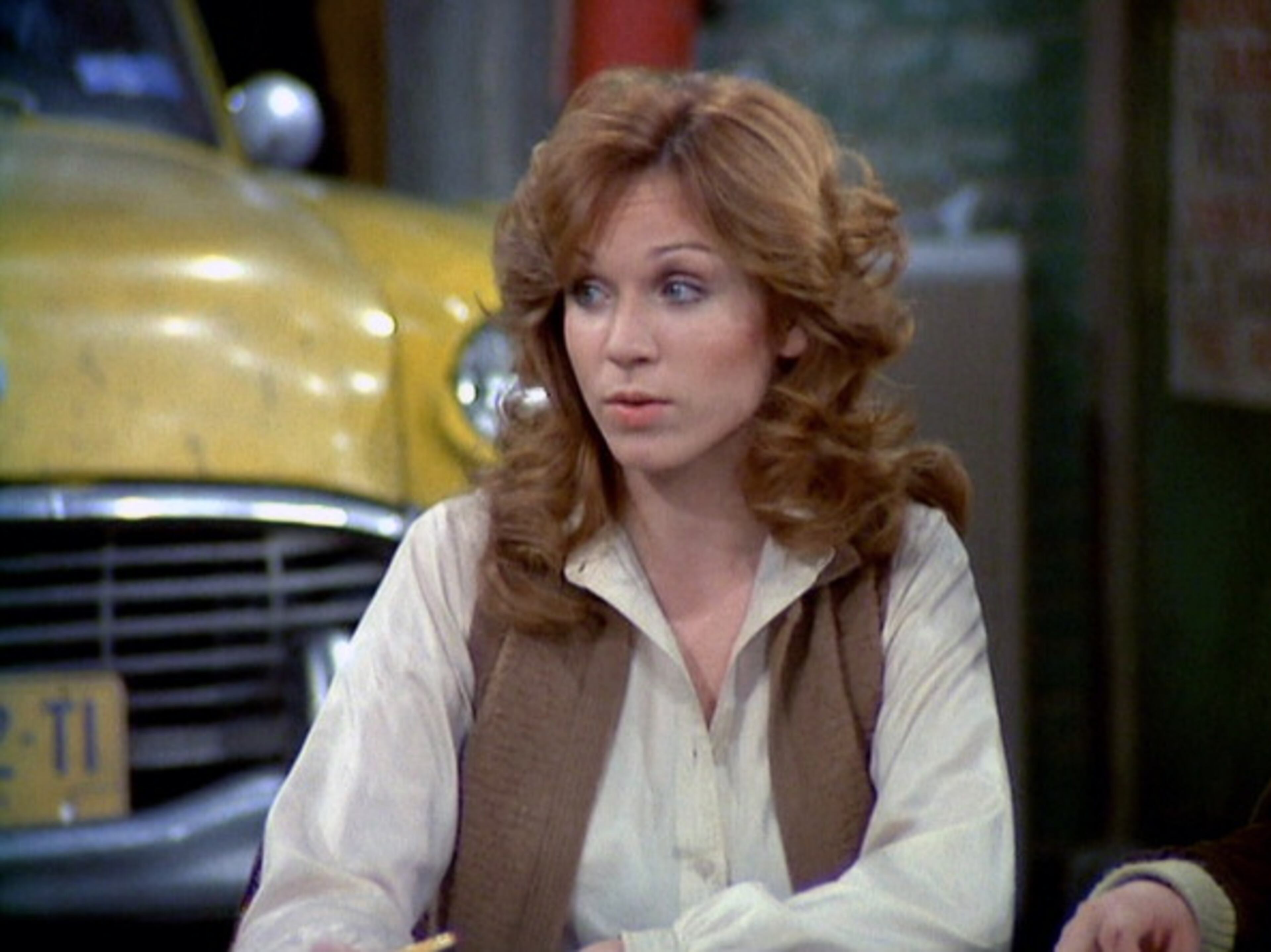 NEW YORK - JANUARY 30: Marilu Henner as Elaine O'Connor-Nardo in the TAXI episode, "Friends." Original airdate, January 30, 1979. Image is a frame grab. (Photo by CBS via Getty Images)