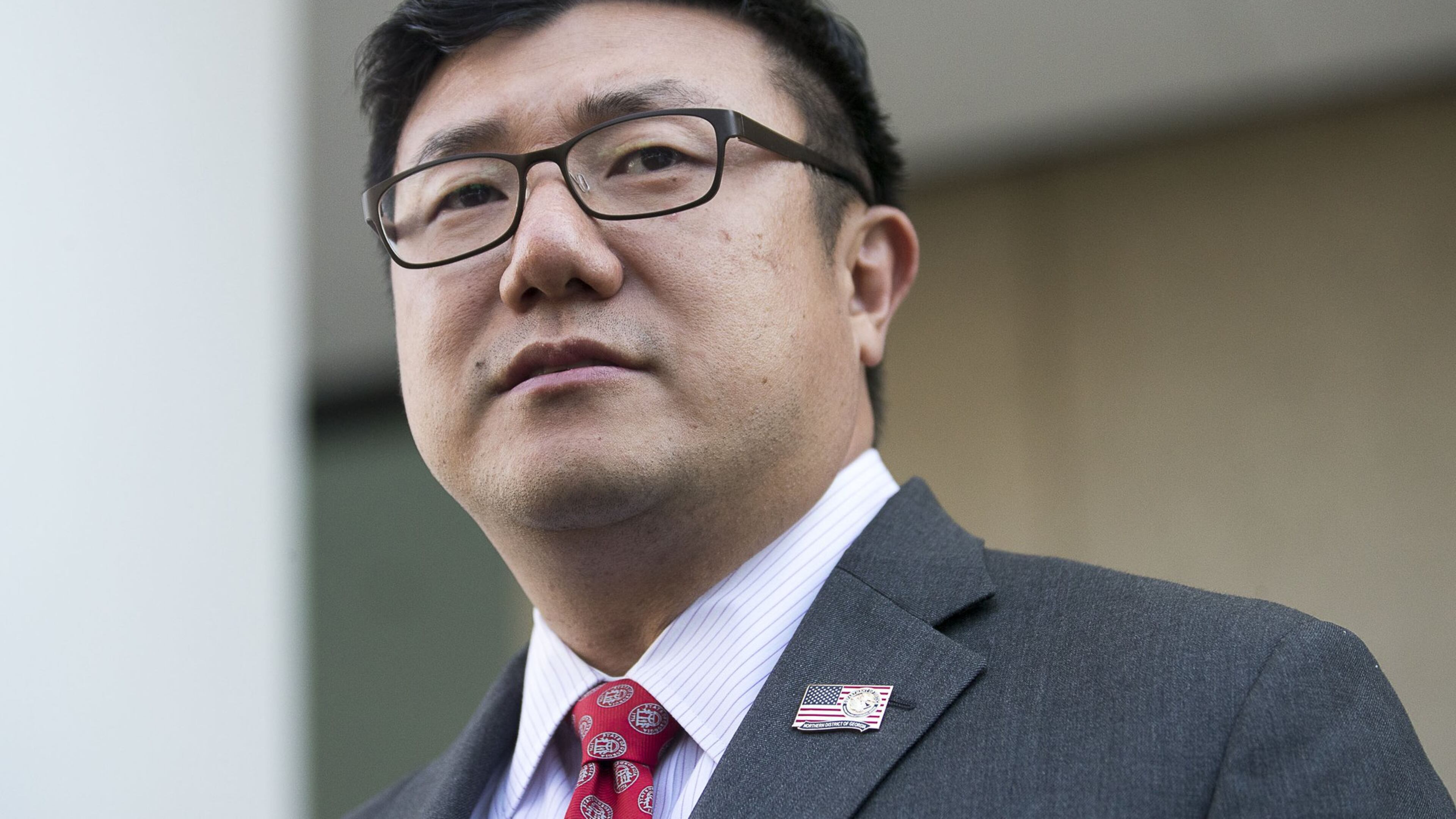 U.S. Attorney Byung J. “BJay” Pak speaks during a press conference outside of the Richard B. Russell Federal Courthouse in Atlanta on Sept. 4, 2019. ALYSSA POINTER / ALYSSA.POINTER@AJC.COM