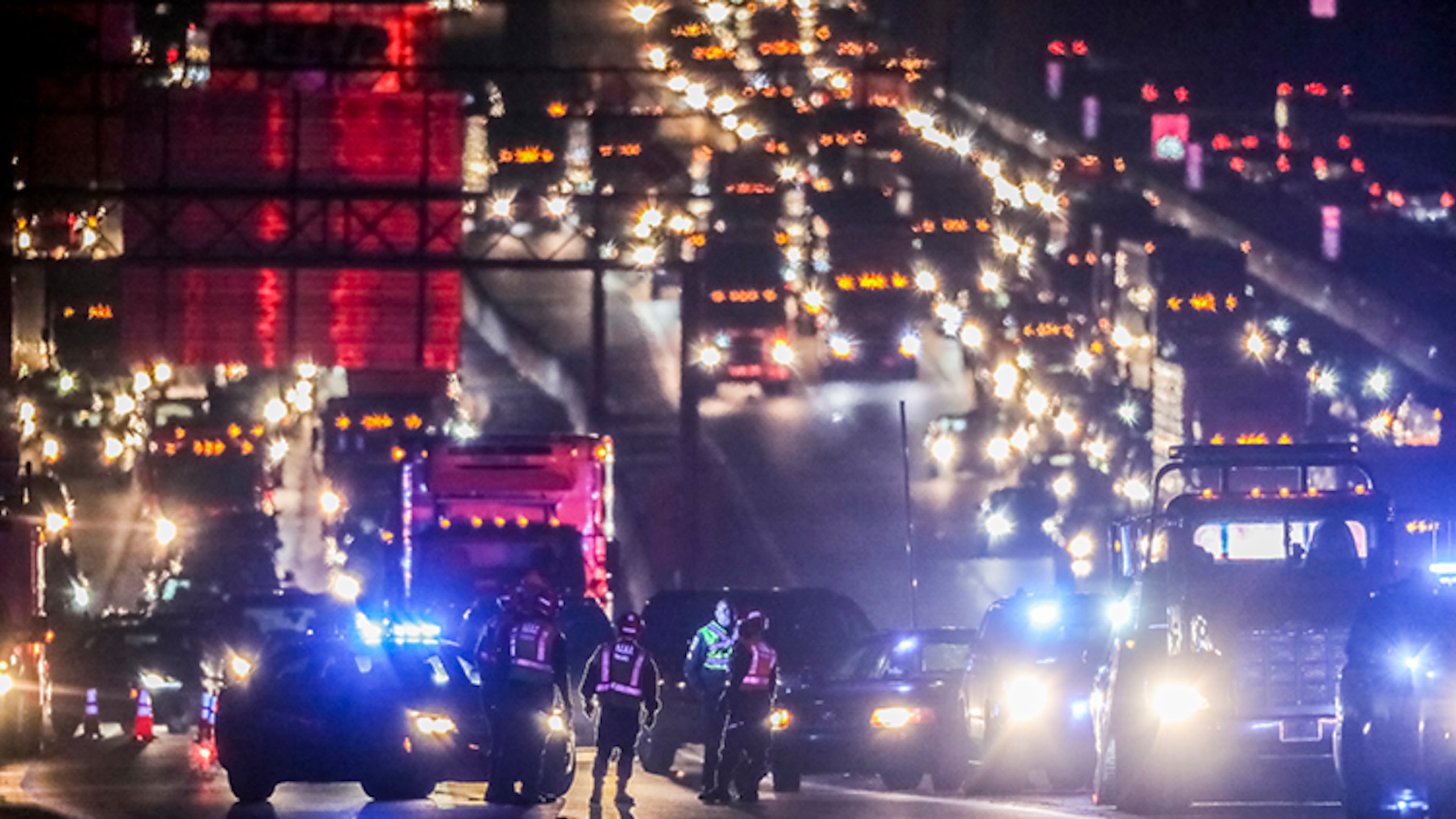 A pedestrian was hit by at least one vehicle on the morning of Feb. 27, 2019, shutting down I-285 West near Spaghetti Junction and leading to hours of delays in DeKalb and Gwinnett counties.