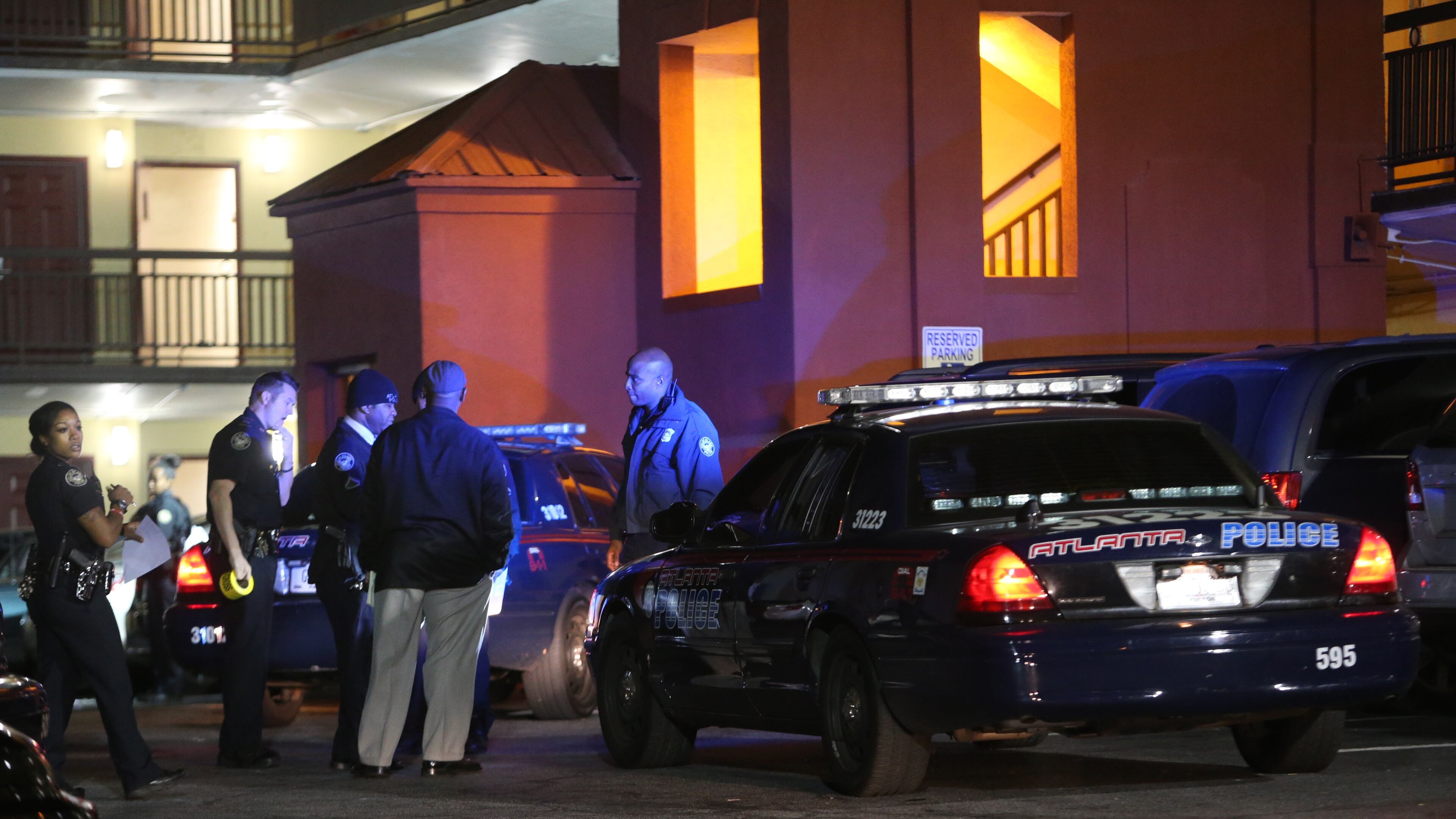 A woman was shot in the back at the America's Best Value Inn on Peachtree Street on Nov. 8, 2013.