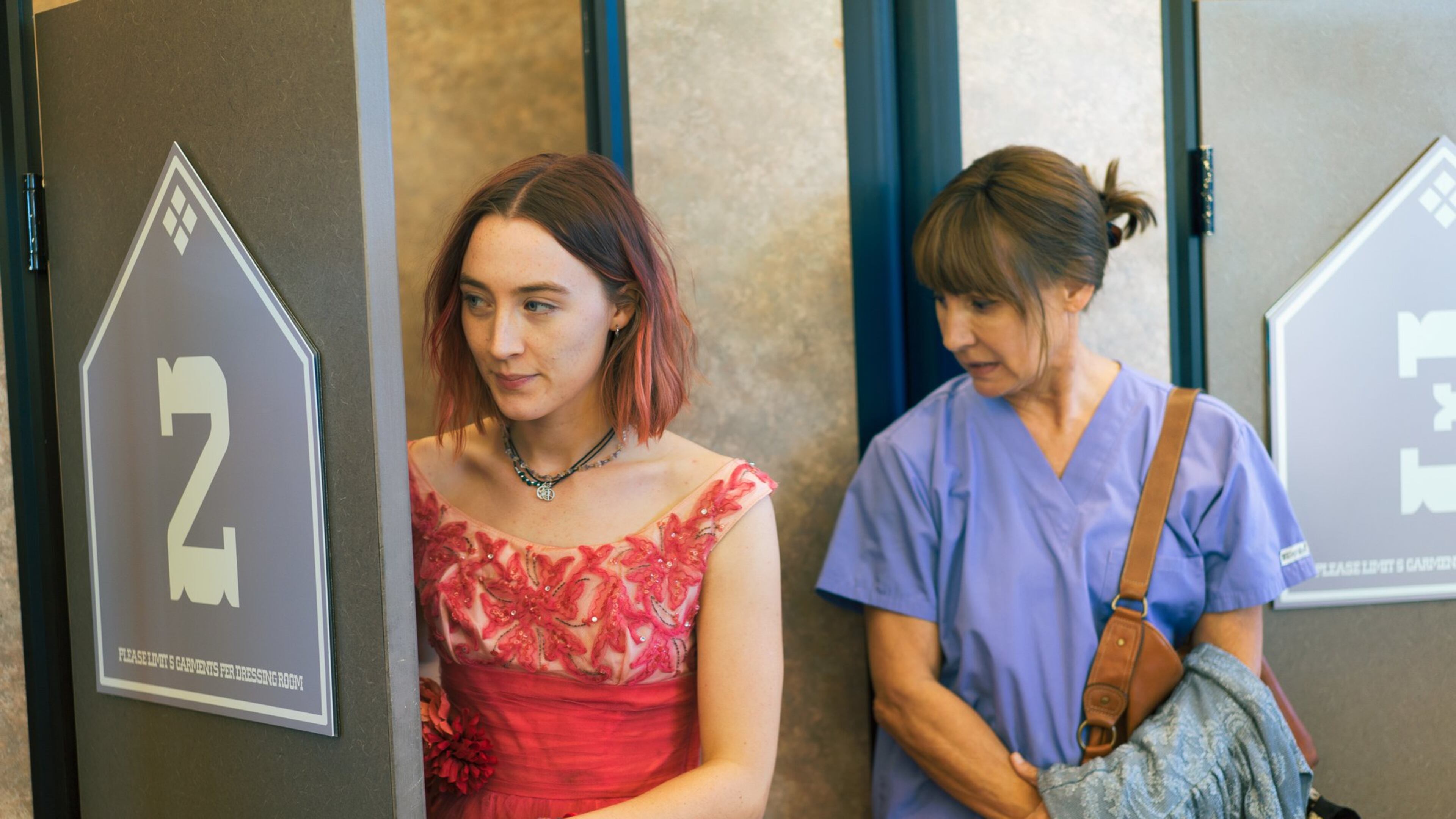 Saoirse Ronan, left, and Laurie Metcalf star “Lady Bird.” Contributed by Merie Wallace/A24