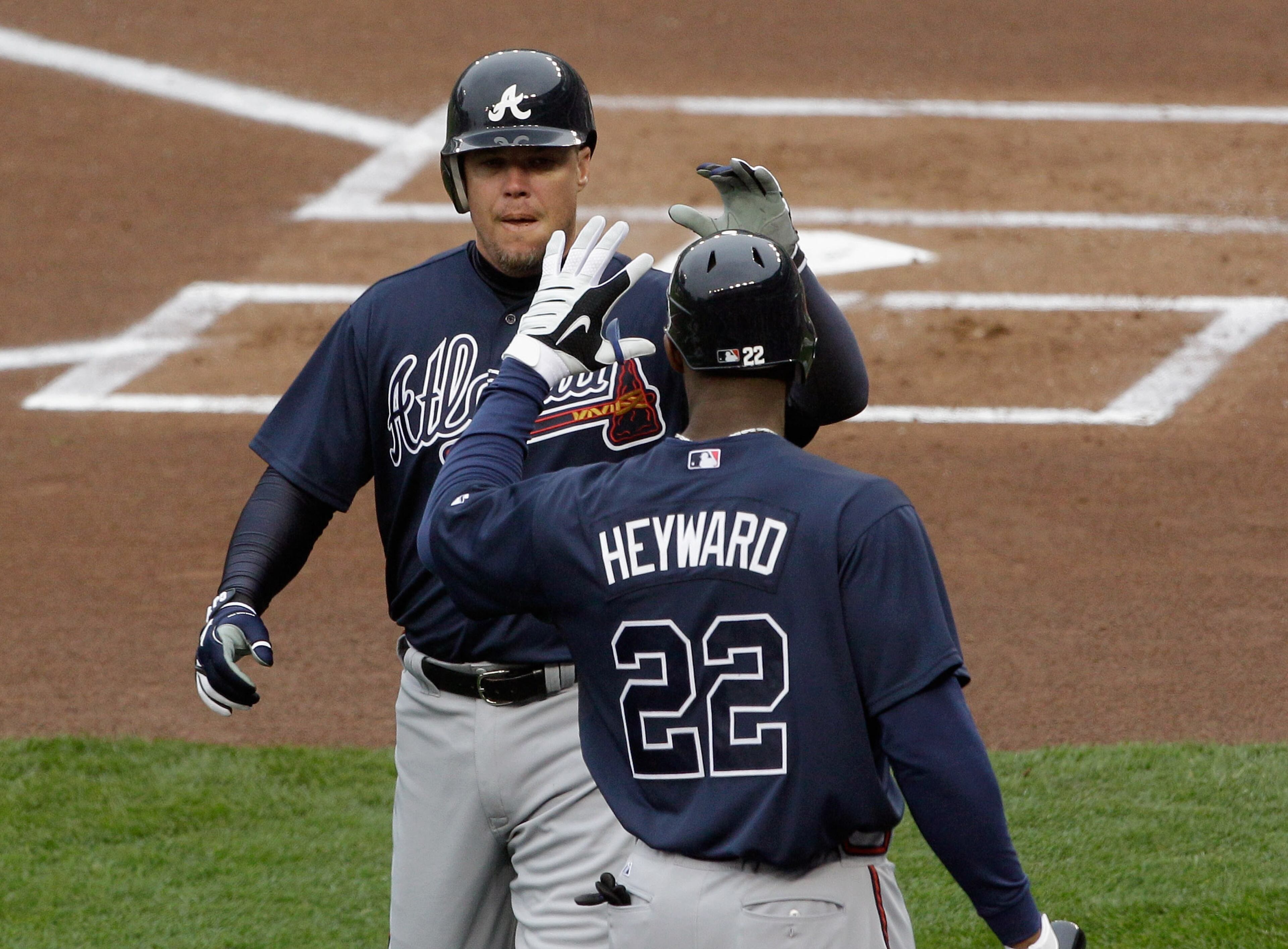 Jason Heyward began 2011 season as he did in 2010, hitting a home run in his first at-bat of the season on March 31, 2011, off Nationals starter Livan Hernandez. Heyward is the second player to homer in his first major league at-bat to start the season.