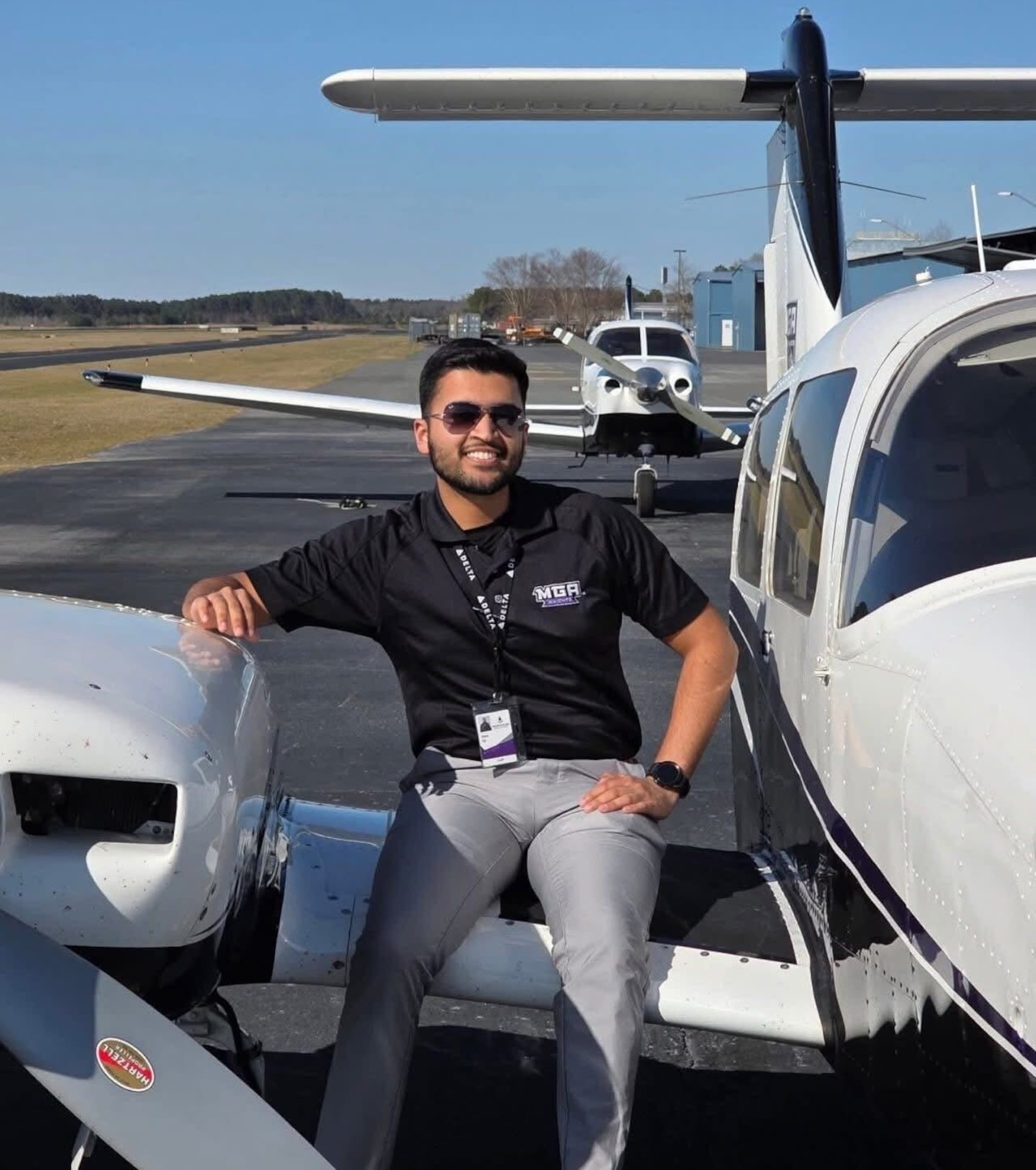 Dave Fiji graduated from Middle Georgia State University, where he also served as an instructor in their aviation program. (Courtesy of Jaison Mathew)